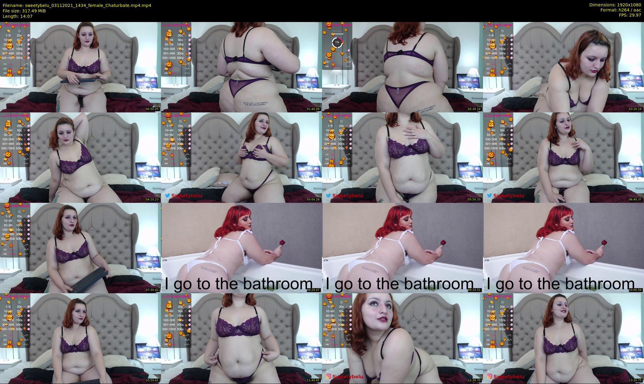 sweetybelu — 15 minute Chaturbate female cam show recording, 1080p, Nov 3, 2021