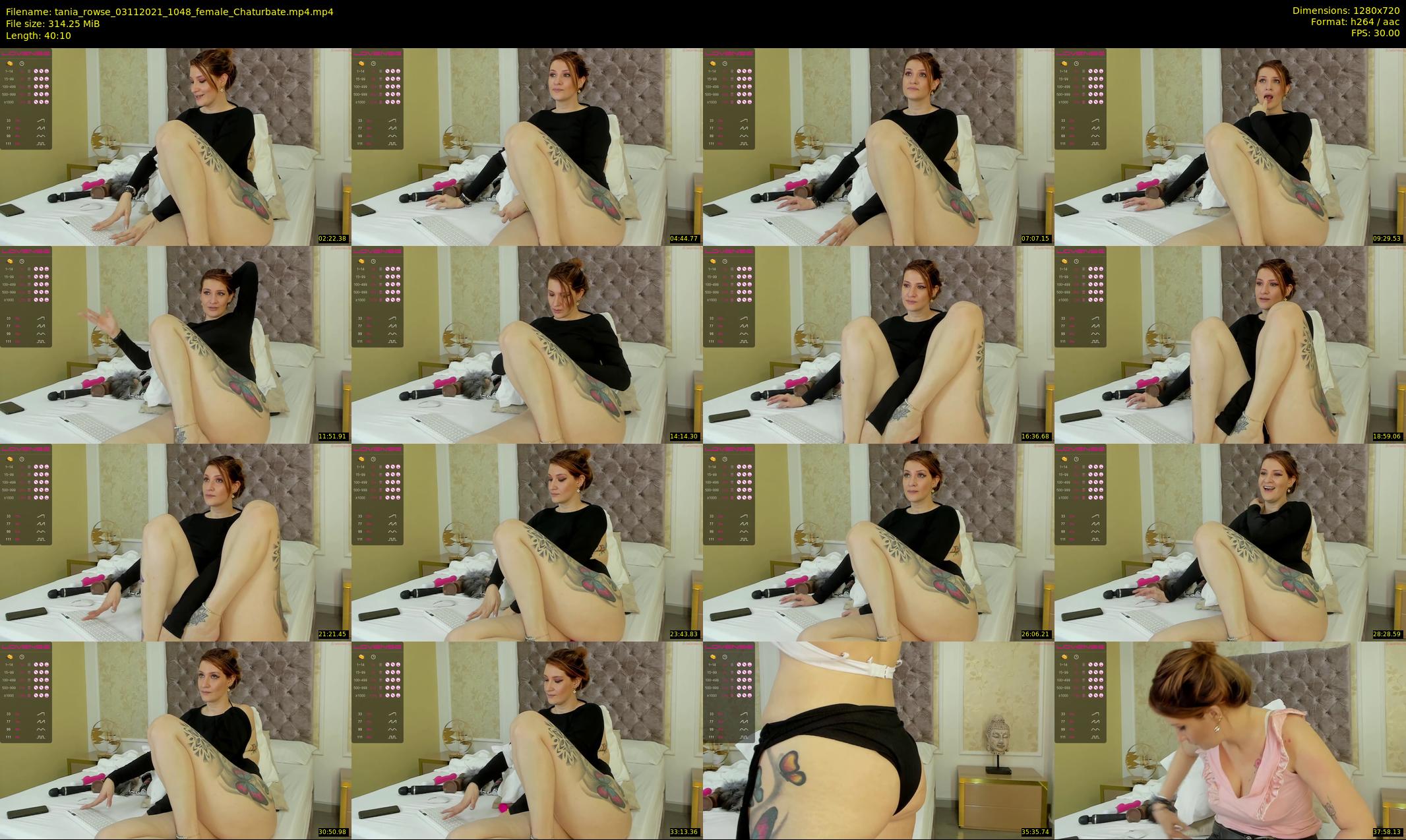 tania_rowse — 41 minute Chaturbate female cam show recording, 720p, Nov 3, 2021