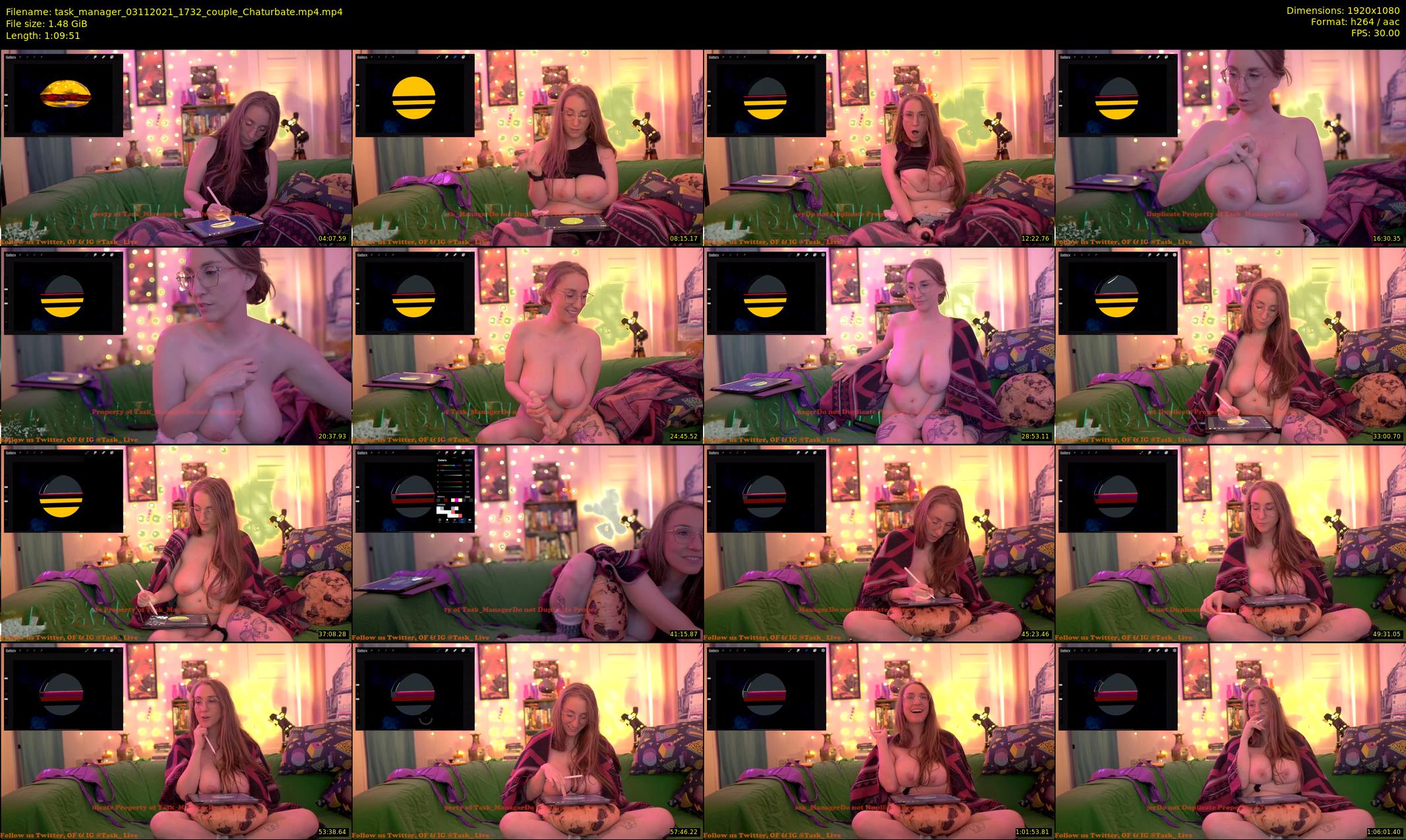 task_manager — 70 minute Chaturbate couple cam show recording, 1080p, Nov 3, 2021