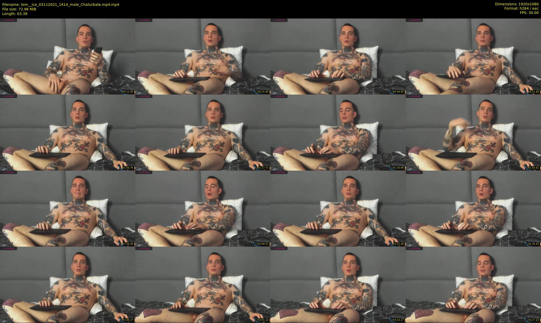 tom__ice — 4 minute Chaturbate male cam show recording, 1080p, Nov 3, 2021