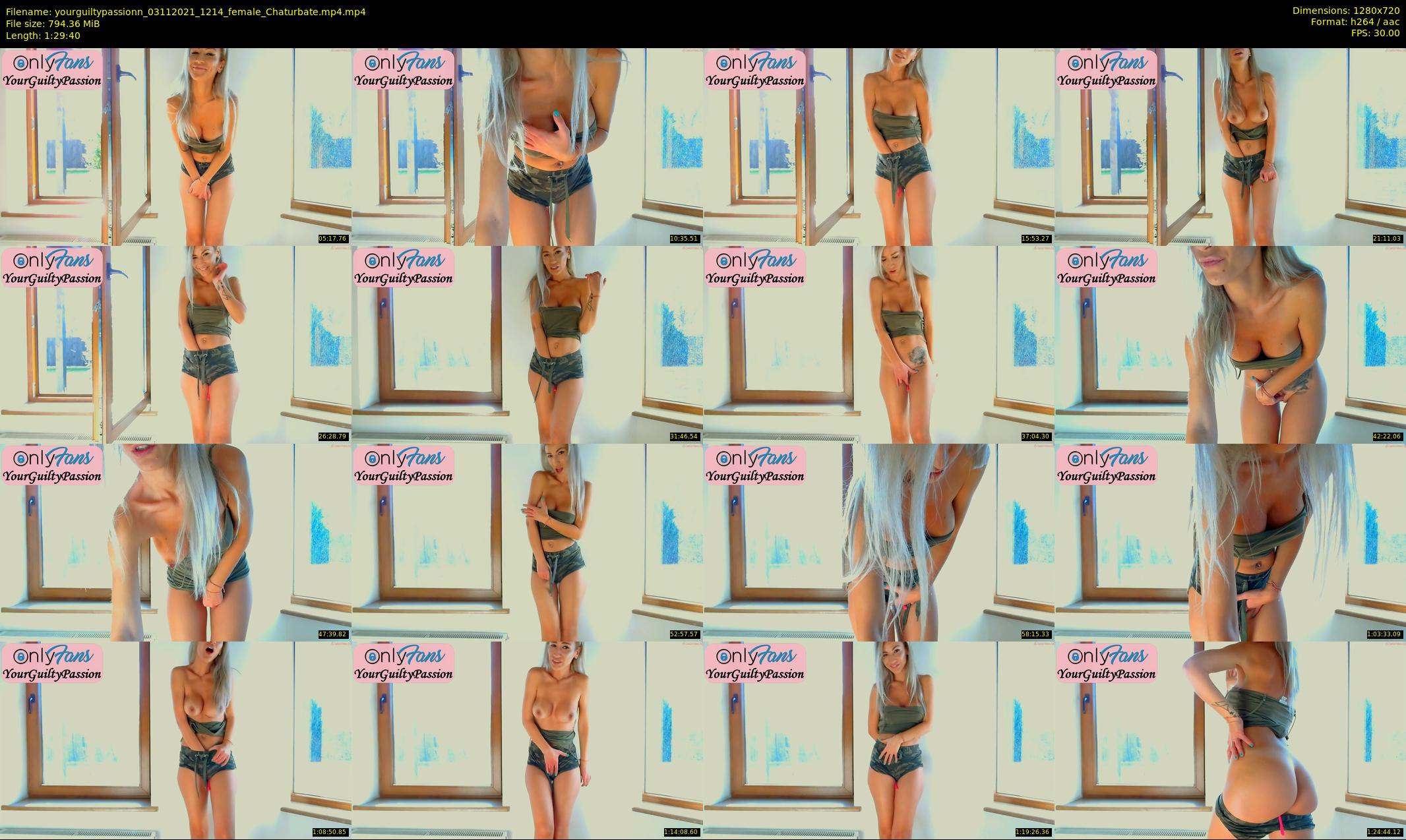 yourguiltypassionn — 90 minute Chaturbate female cam show recording, 720p, Nov 3, 2021