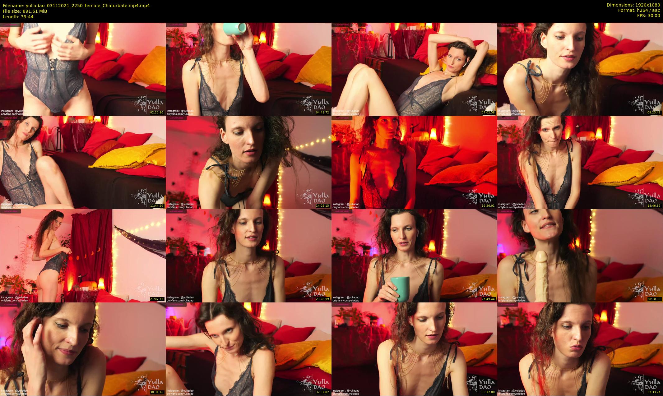 yulladao — 40 minute Chaturbate female cam show recording, 1080p, Nov 3, 2021
