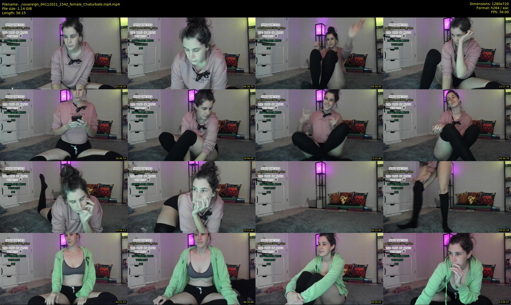 _novareign — 57 minute Chaturbate female cam show recording, 720p, Nov 4, 2021