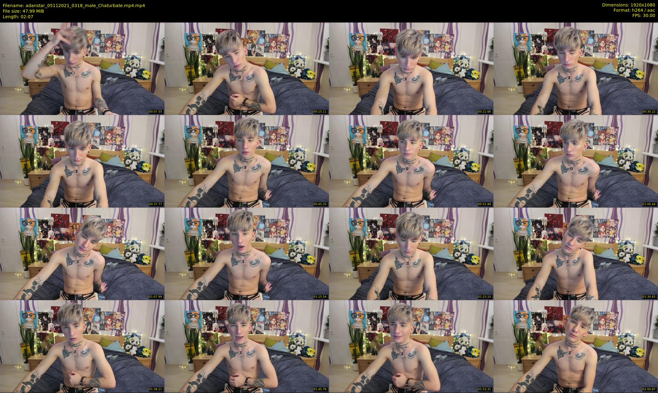adanstar — 3 minute Chaturbate male cam show recording, 1080p, Nov 5, 2021