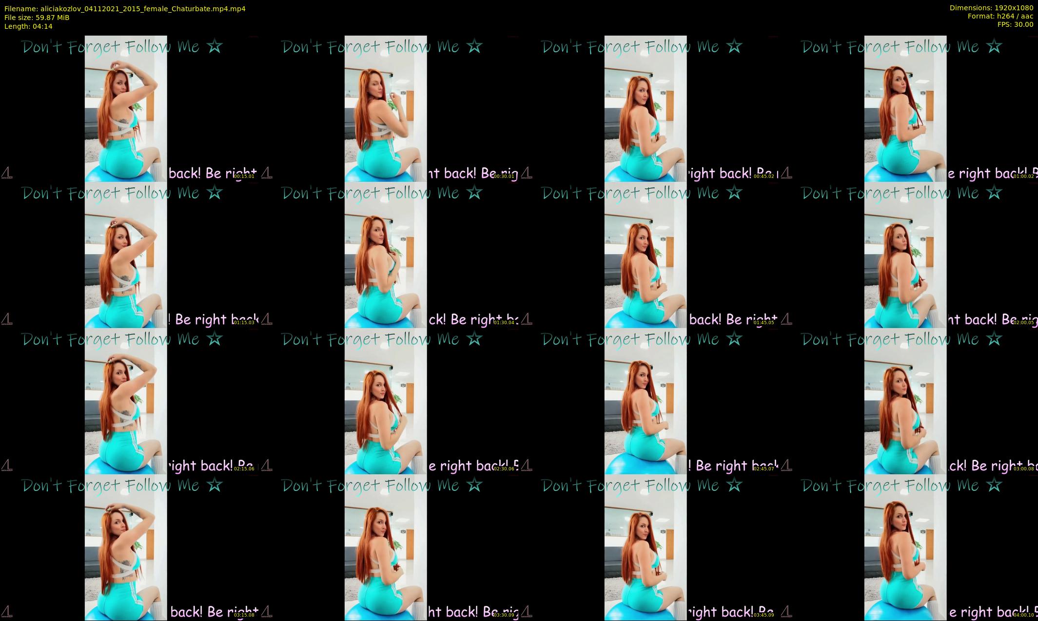 aliciakozlov — 5 minute Chaturbate female cam show recording, 1080p, Nov 4, 2021
