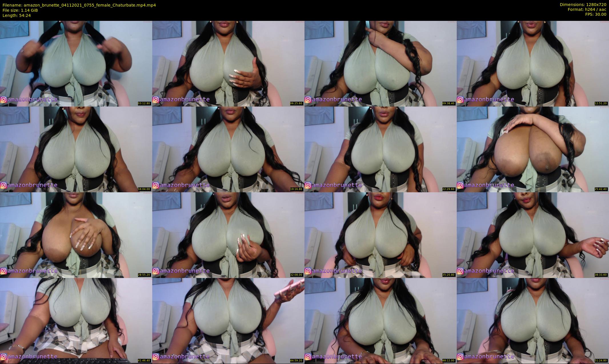 amazon_brunette — 55 minute Chaturbate female cam show recording, 720p, Nov 4, 2021