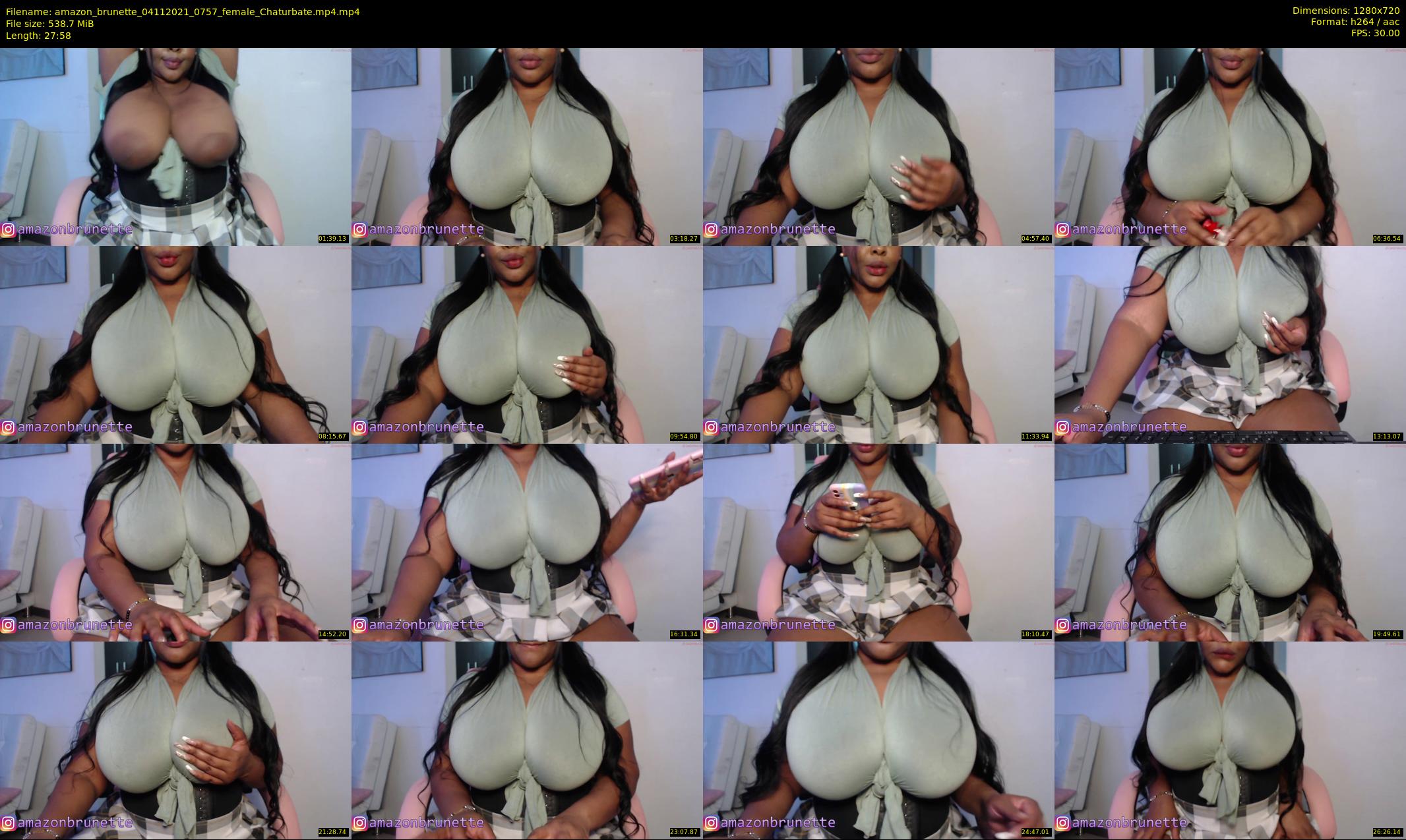 amazon_brunette — 28 minute Chaturbate female cam show recording, 720p, Nov 4, 2021