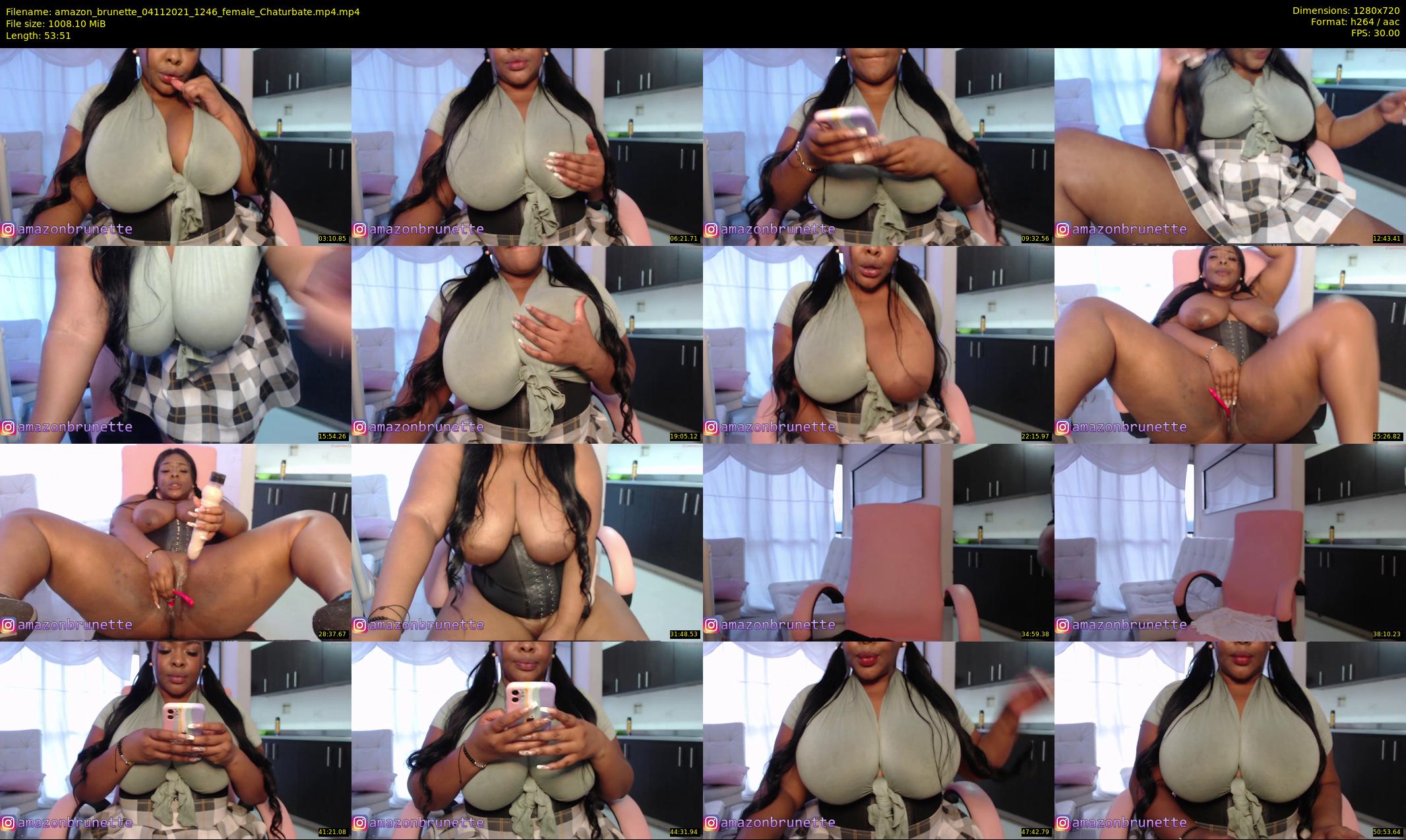 amazon_brunette — 54 minute Chaturbate female cam show recording, 720p, Nov 4, 2021