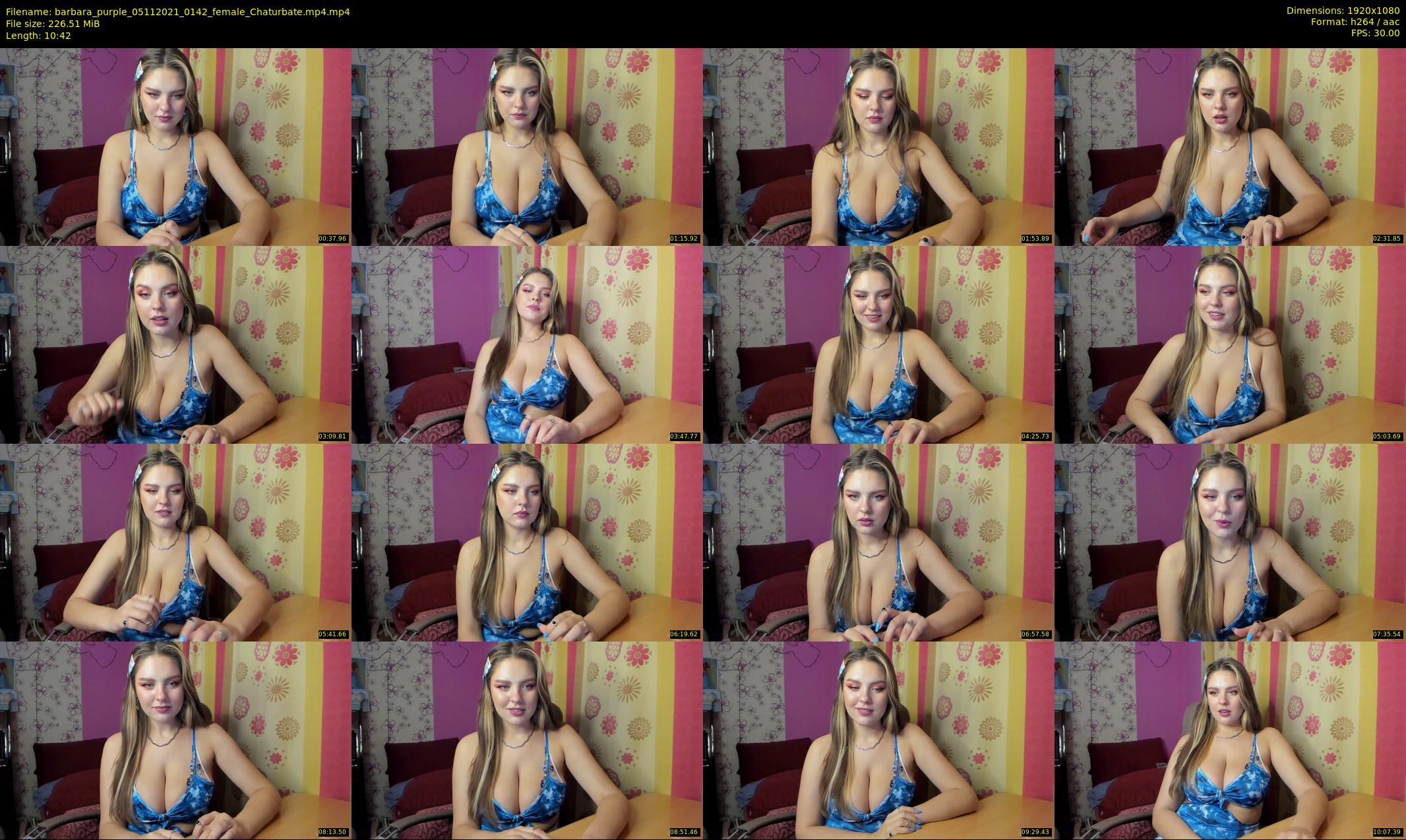 barbara_purple — 11 minute Chaturbate female cam show recording, 1080p, Nov 5, 2021