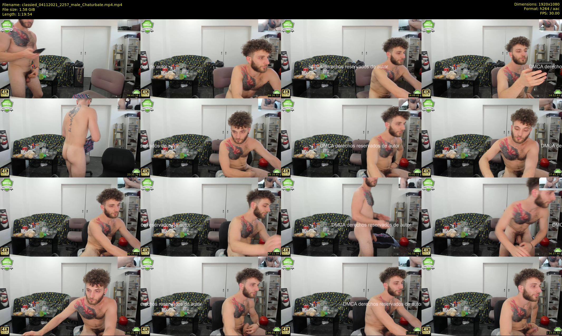 classied — 80 minute Chaturbate male cam show recording, 1080p, Nov 4, 2021