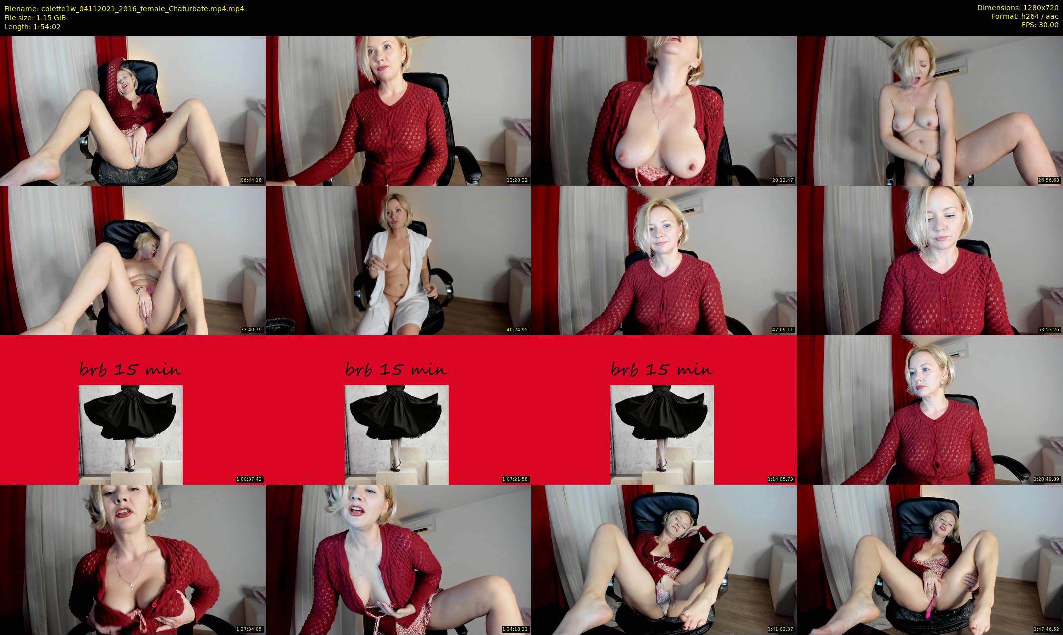 colette1w — 115 minute Chaturbate female cam show recording, 720p, Nov 4, 2021