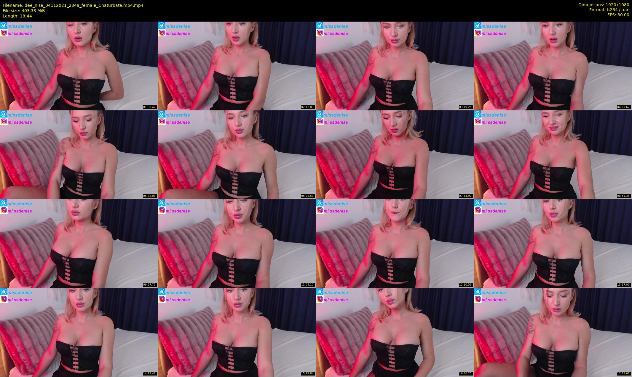 dee_nise — 19 minute Chaturbate female cam show recording, 1080p, Nov 4, 2021