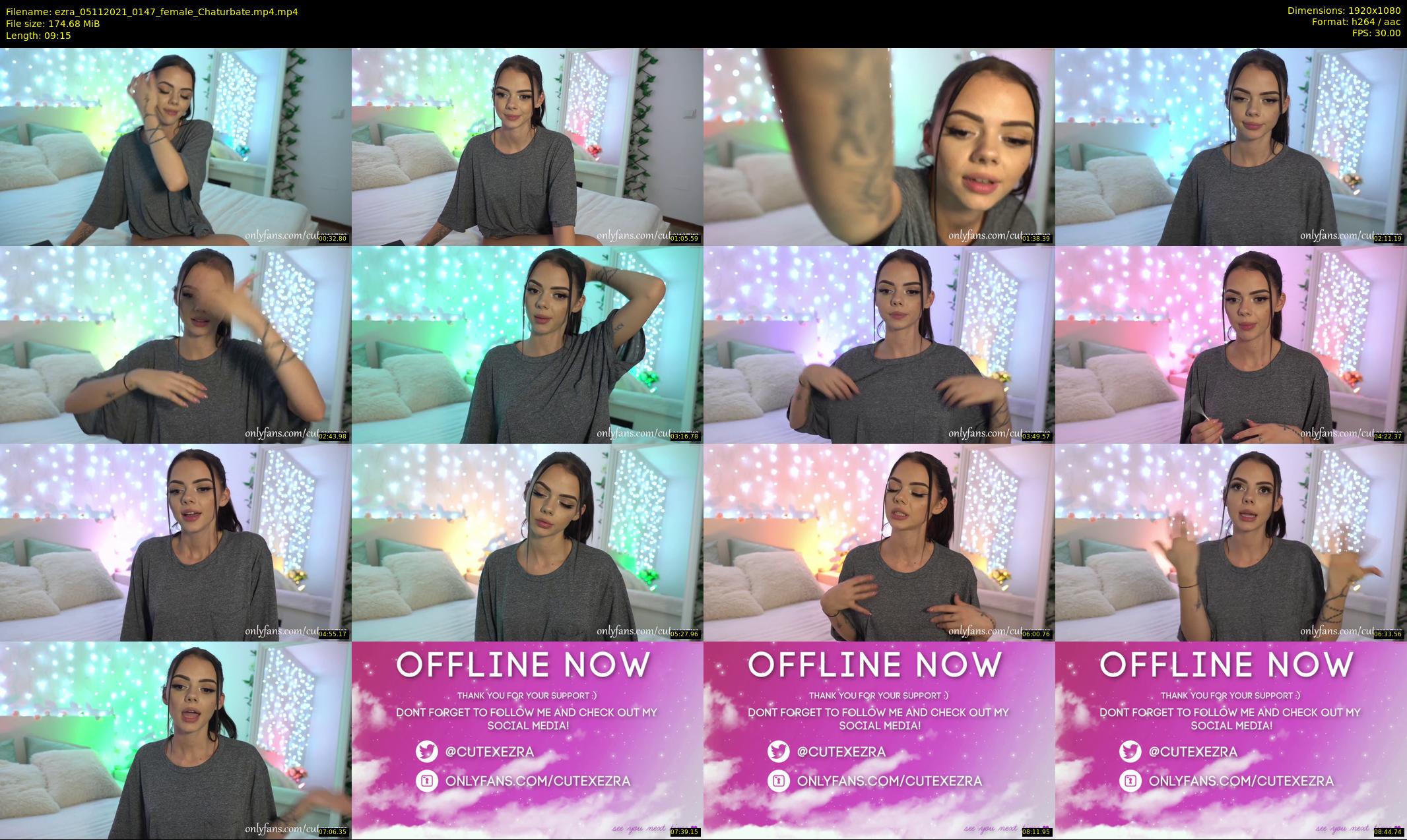 ezra — 10 minute Chaturbate female cam show recording, 1080p, Nov 5, 2021