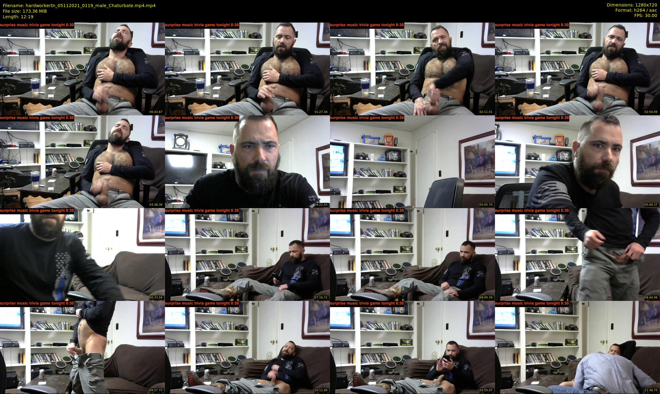 hardworkertn — 13 minute Chaturbate male cam show recording, 720p, Nov 5, 2021