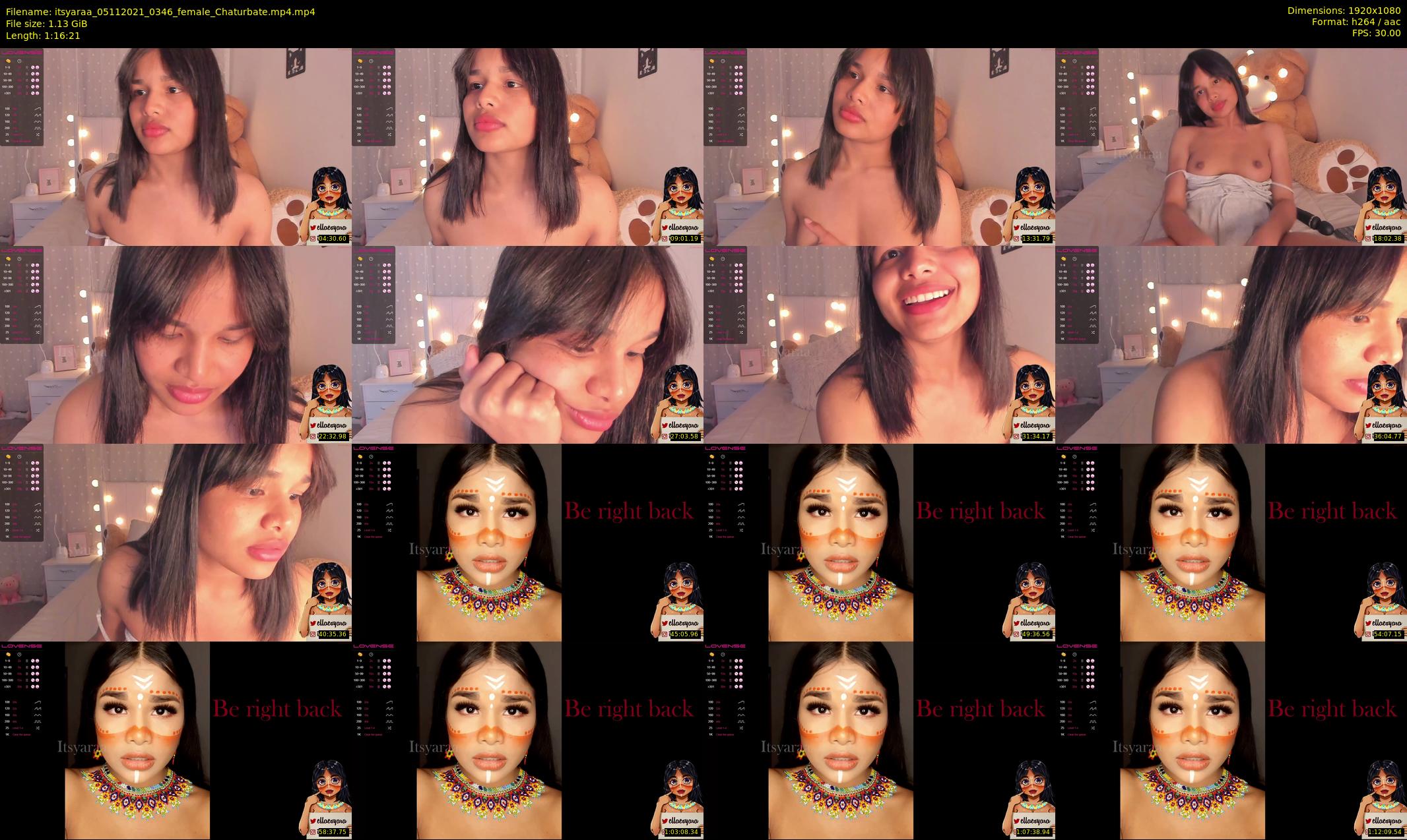 itsyaraa — 77 minute Chaturbate female cam show recording, 1080p, Nov 5, 2021