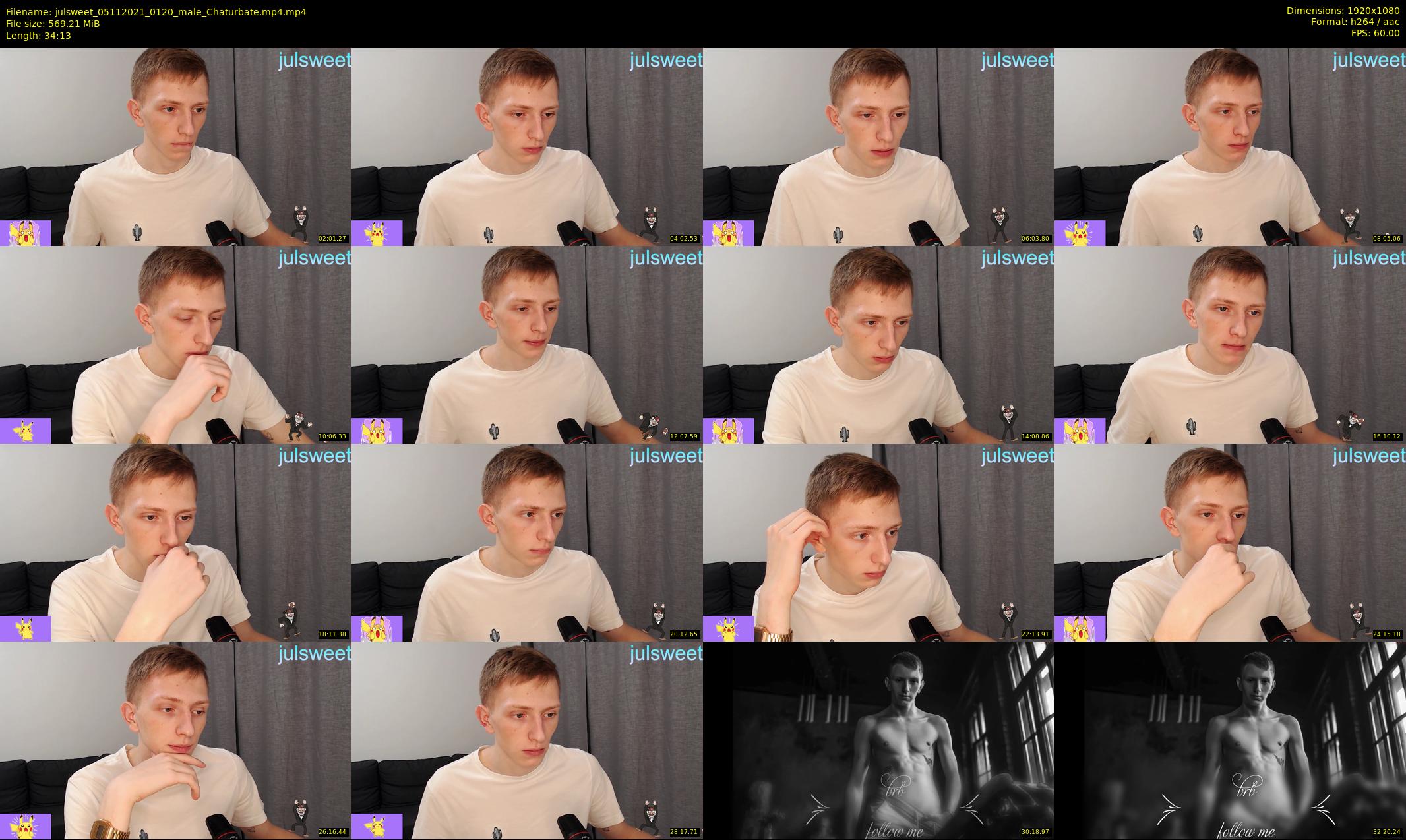 julsweet — 35 minute Chaturbate male cam show recording, 1080p, Nov 5, 2021