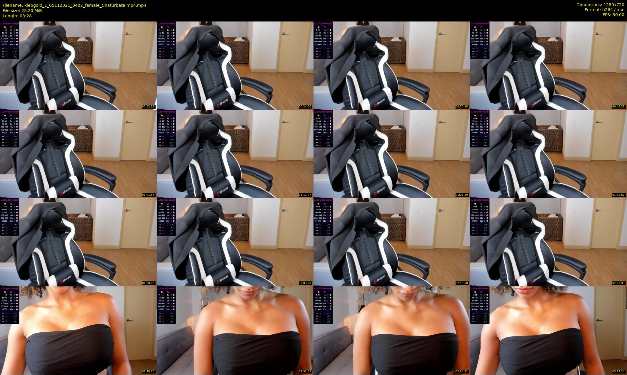 kleogold_1 — 4 minute Chaturbate female cam show recording, 720p, Nov 5, 2021