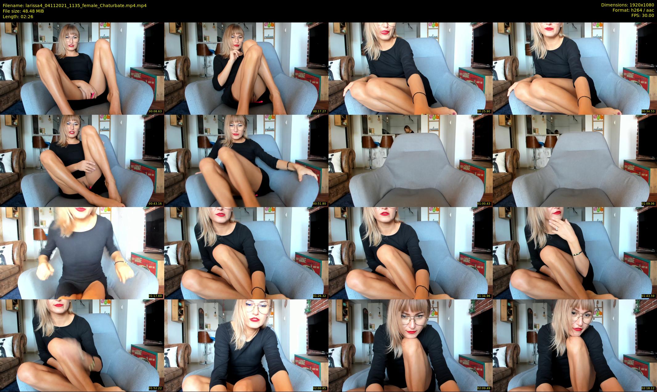 larissa4 — 3 minute Chaturbate female cam show recording, 1080p, Nov 4, 2021