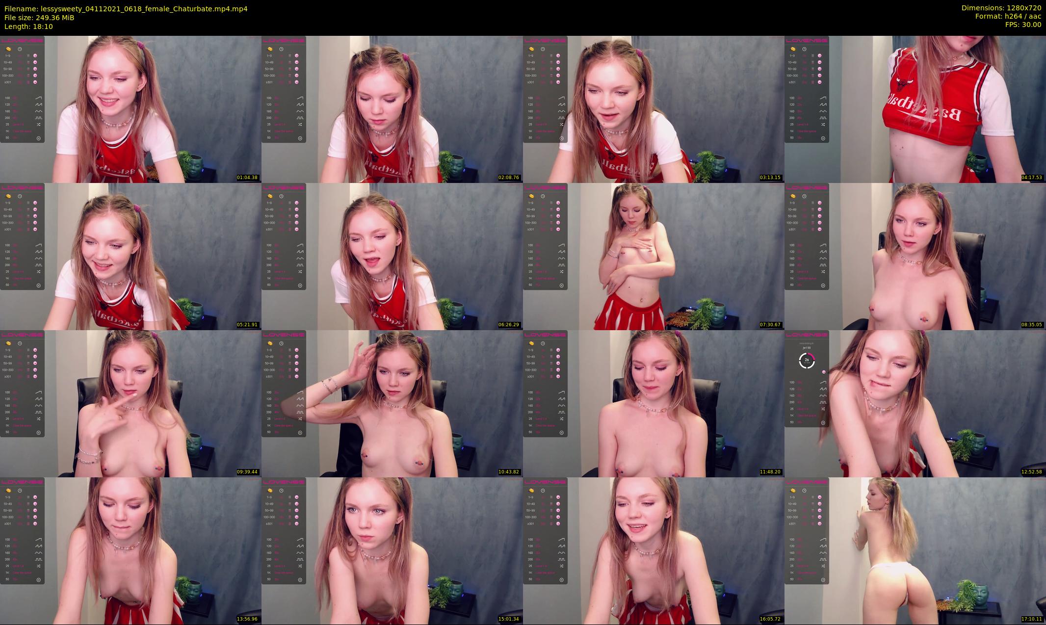 lessysweety — 19 minute Chaturbate female cam show recording, 720p, Nov 4, 2021
