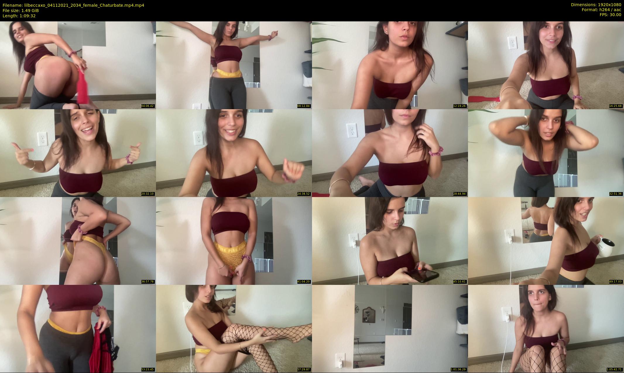lilbeccaxo — 70 minute Chaturbate female cam show recording, 1080p, Nov 4, 2021