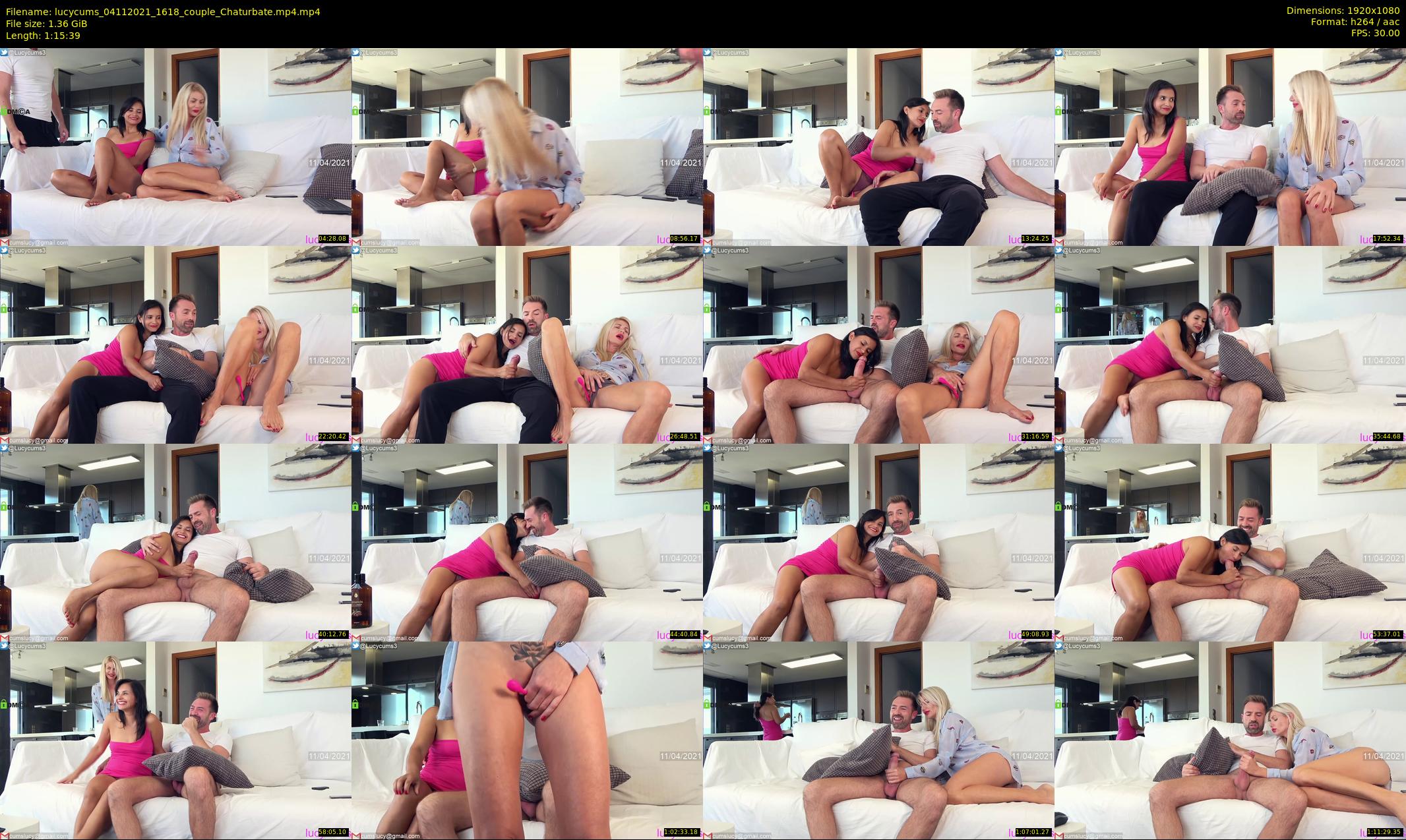lucycums — 76 minute Chaturbate couple cam show recording, 1080p, Nov 4, 2021