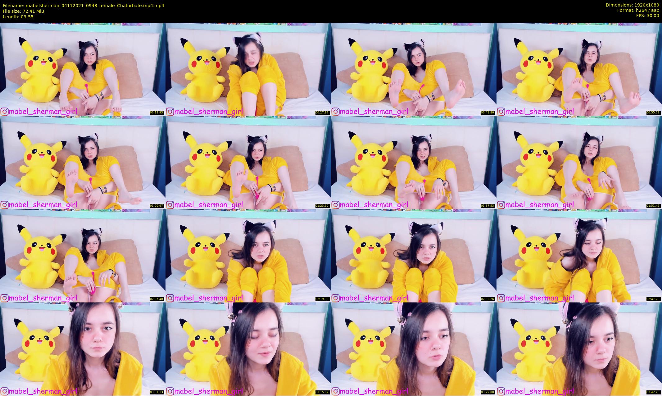mabelsherman — 4 minute Chaturbate couple cam show recording, 1080p, Nov 4, 2021