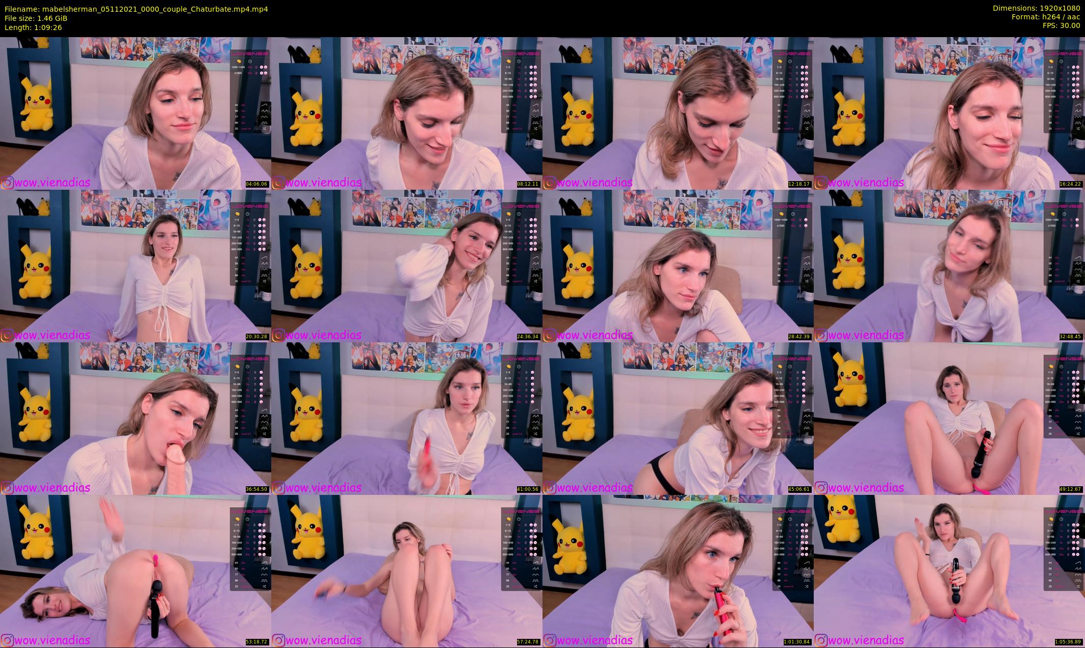 mabelsherman — 70 minute Chaturbate couple cam show recording, 1080p, Nov 5, 2021