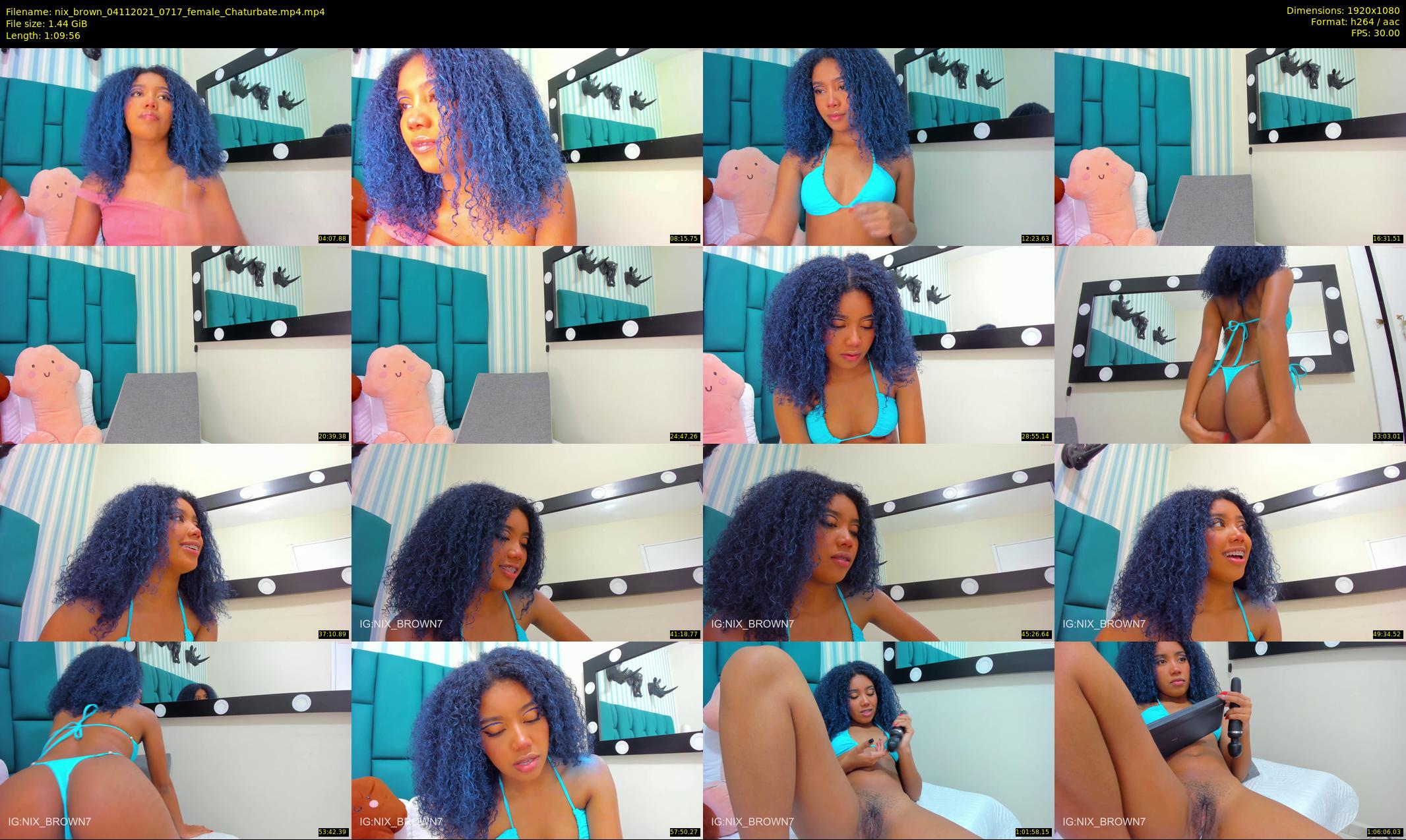 nix_brown — 70 minute Chaturbate female cam show recording, 1080p, Nov 4, 2021