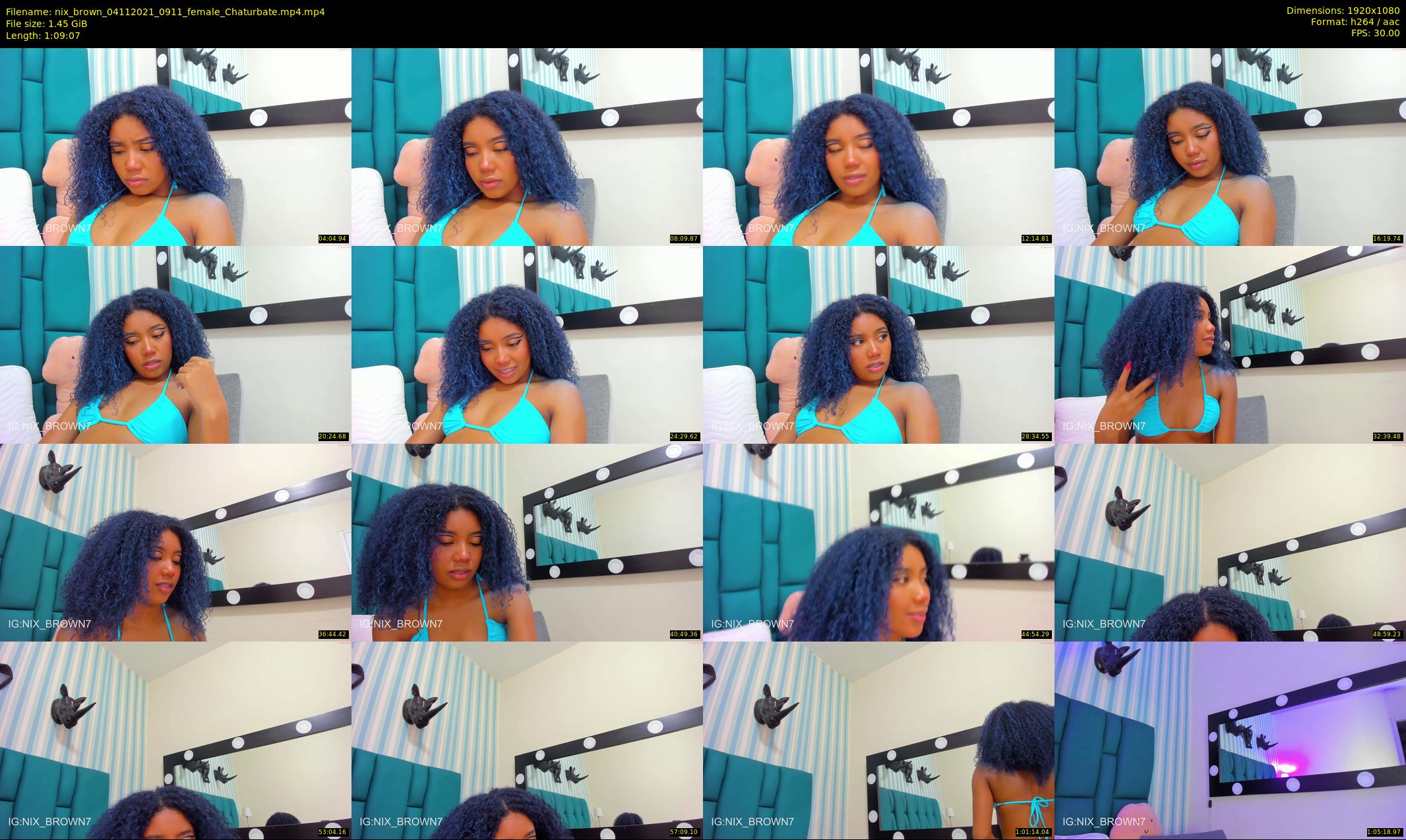 nix_brown — 70 minute Chaturbate female cam show recording, 1080p, Nov 4, 2021