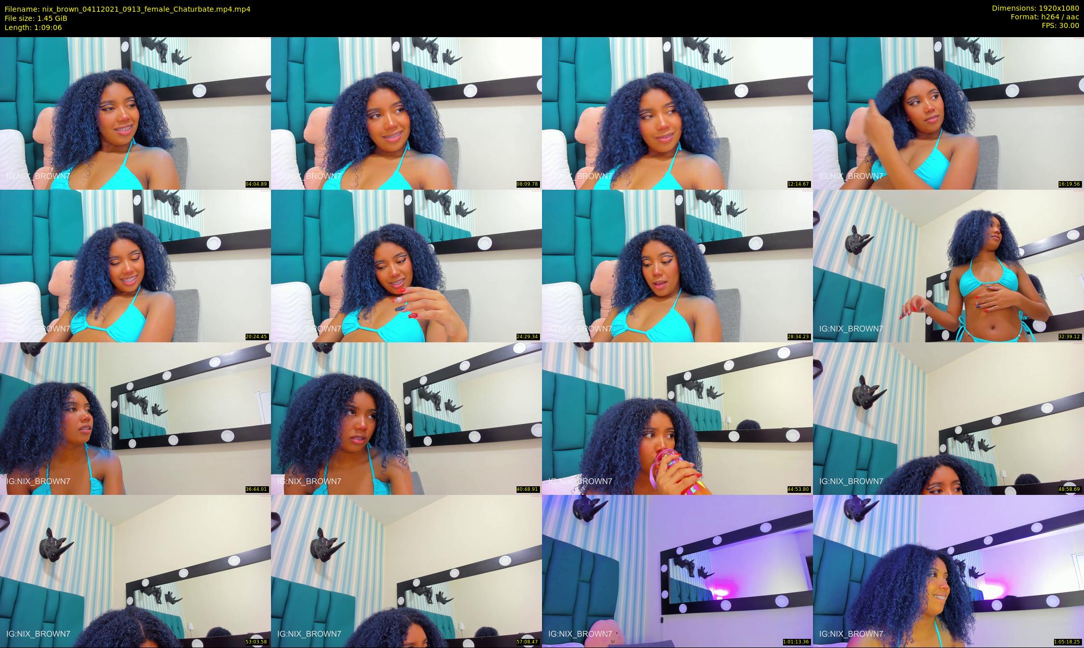 nix_brown — 70 minute Chaturbate female cam show recording, 1080p, Nov 4, 2021