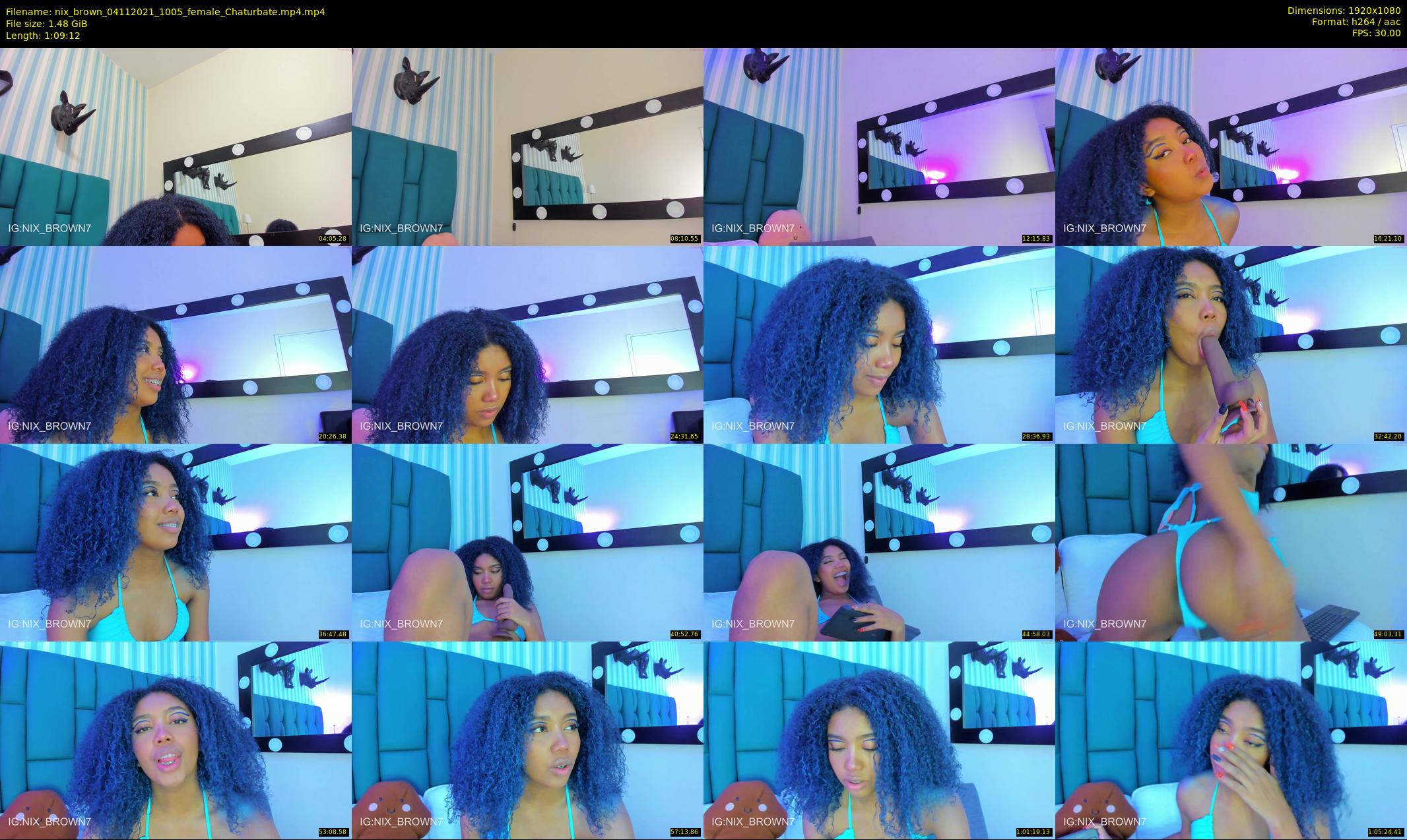 nix_brown — 70 minute Chaturbate female cam show recording, 1080p, Nov 4, 2021
