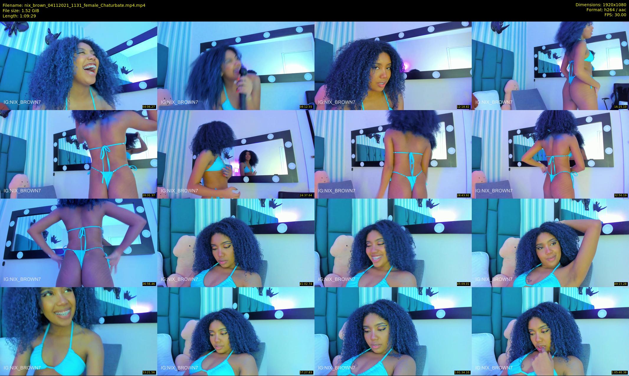 nix_brown — 70 minute Chaturbate female cam show recording, 1080p, Nov 4, 2021