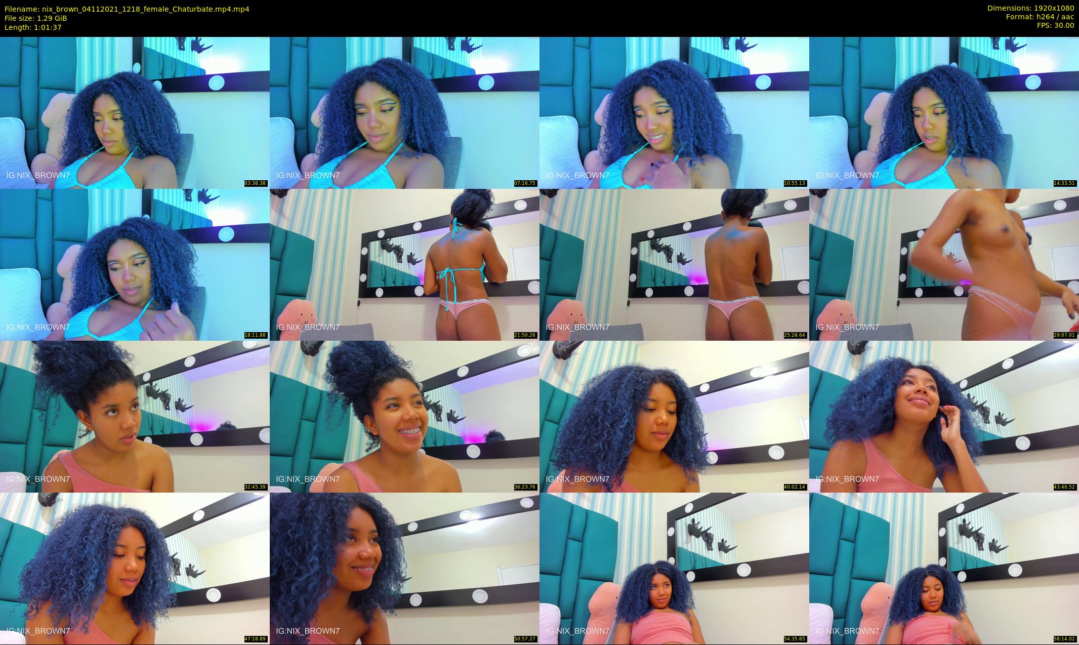 nix_brown — 62 minute Chaturbate female cam show recording, 1080p, Nov 4, 2021