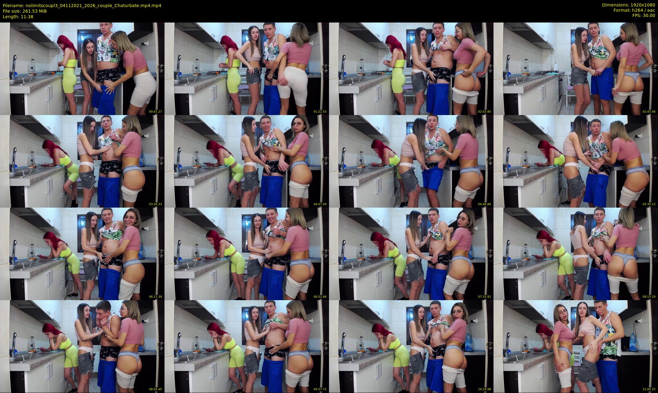 nolimitscoupl3 — 12 minute Chaturbate couple cam show recording, 1080p, Nov 4, 2021