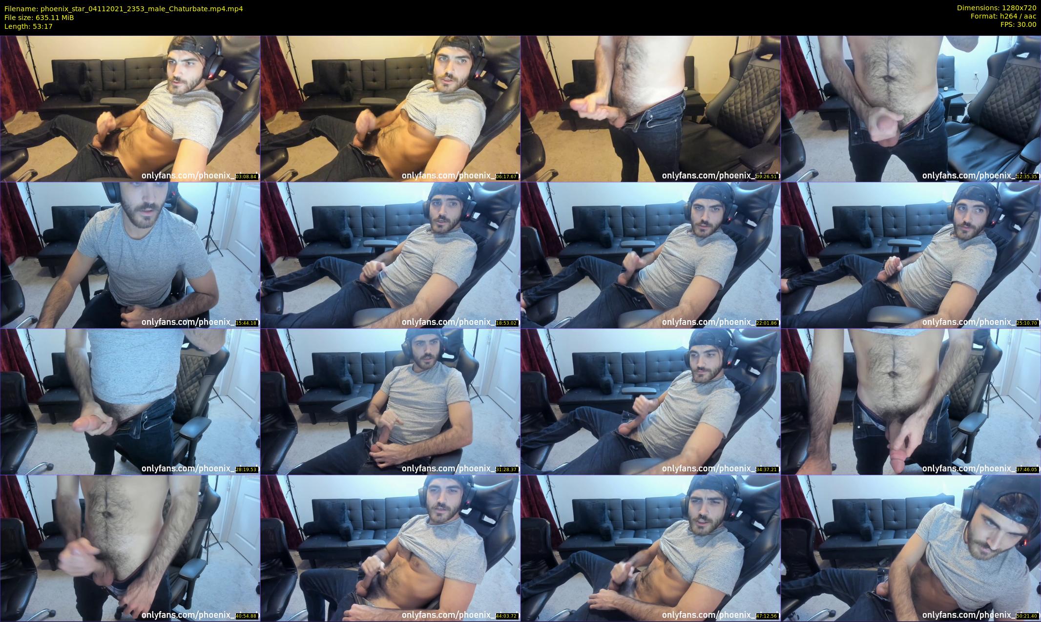 phoenix_star — 54 minute Chaturbate male cam show recording, 720p, Nov 4, 2021