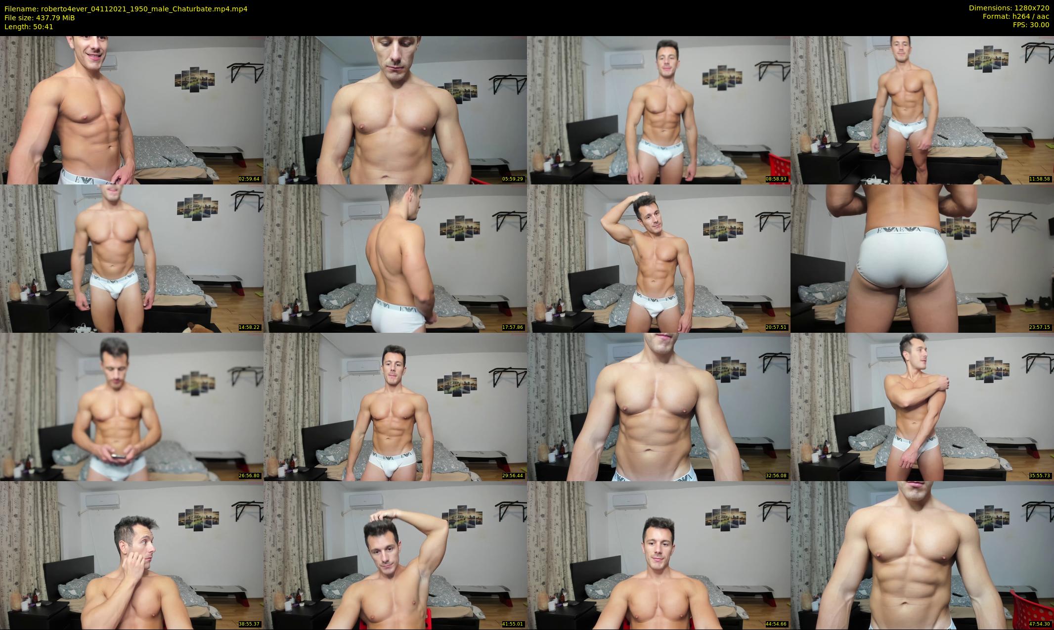 roberto4ever — 51 minute Chaturbate male cam show recording, 720p, Nov 4, 2021