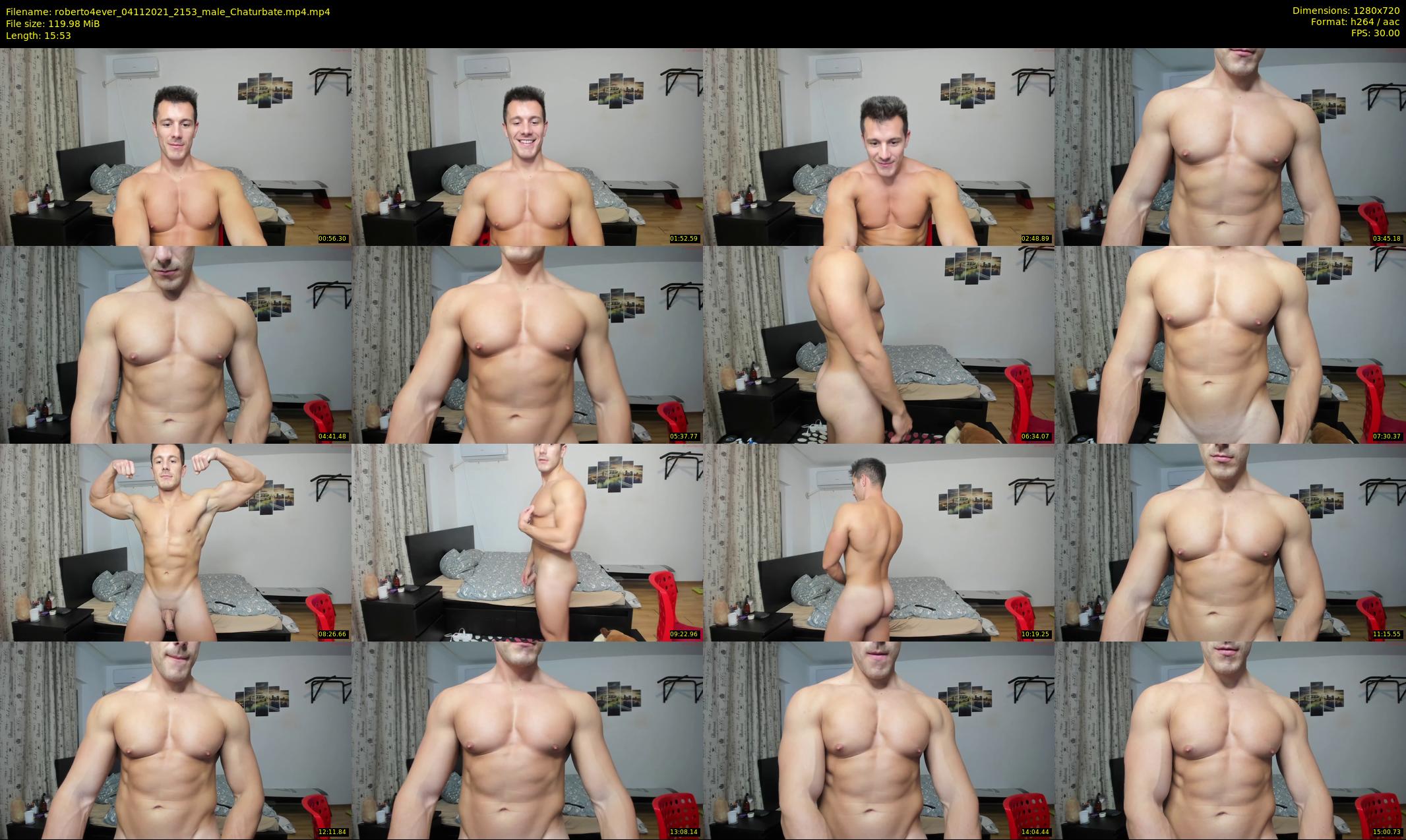 roberto4ever — 16 minute Chaturbate male cam show recording, 720p, Nov 4, 2021