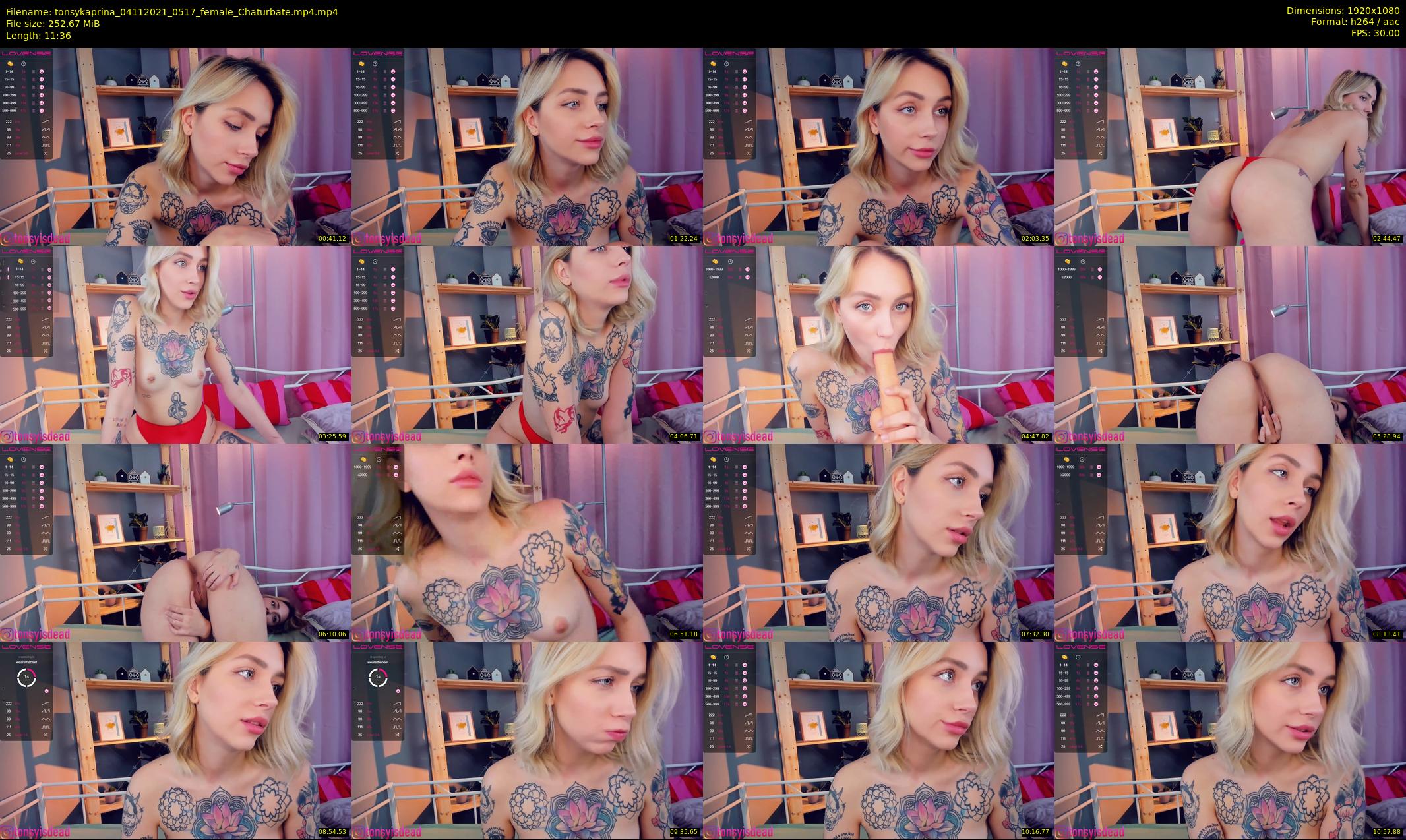 tonsykaprina — 12 minute Chaturbate couple cam show recording, 1080p, Nov 4, 2021