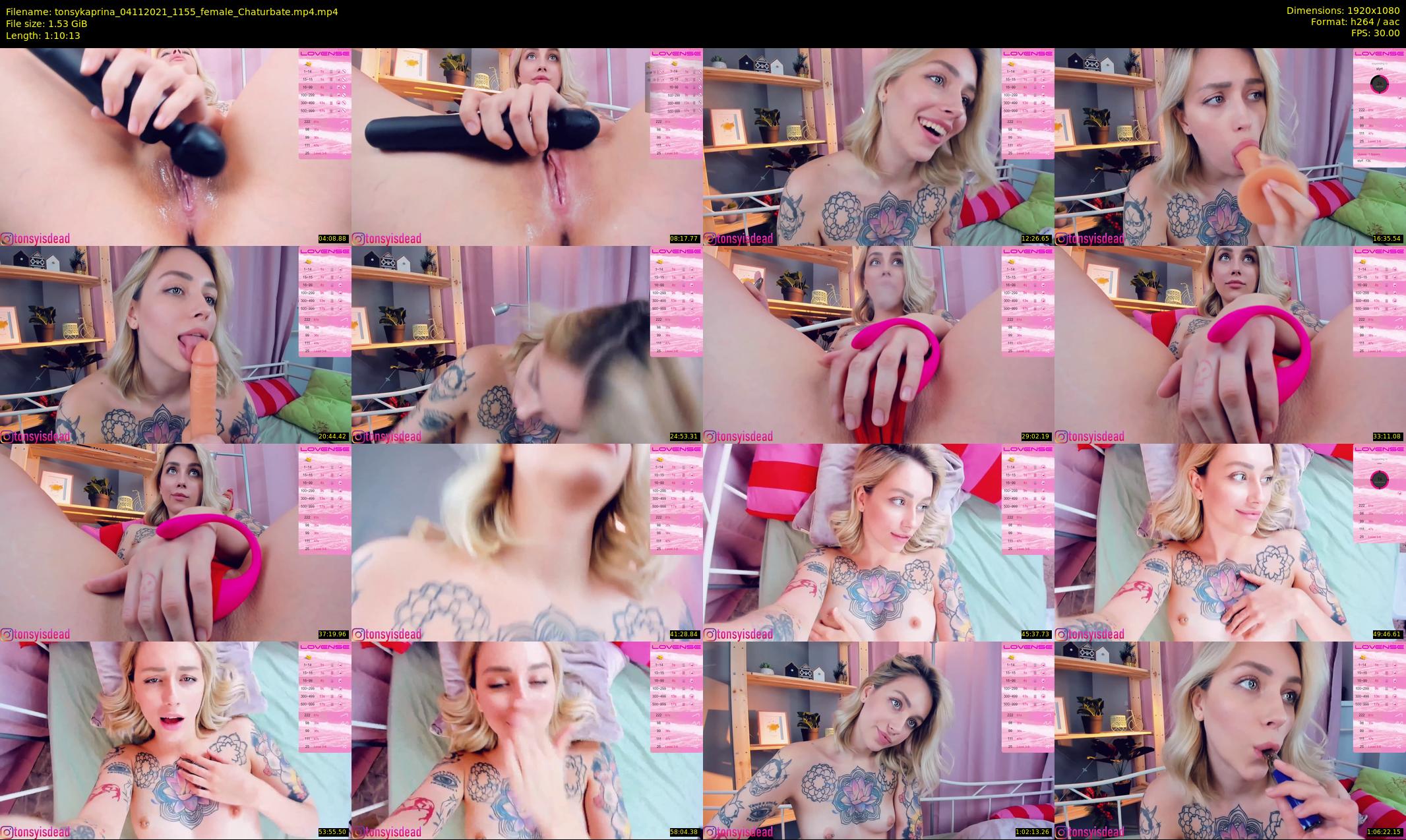 tonsykaprina — 71 minute Chaturbate couple cam show recording, 1080p, Nov 4, 2021