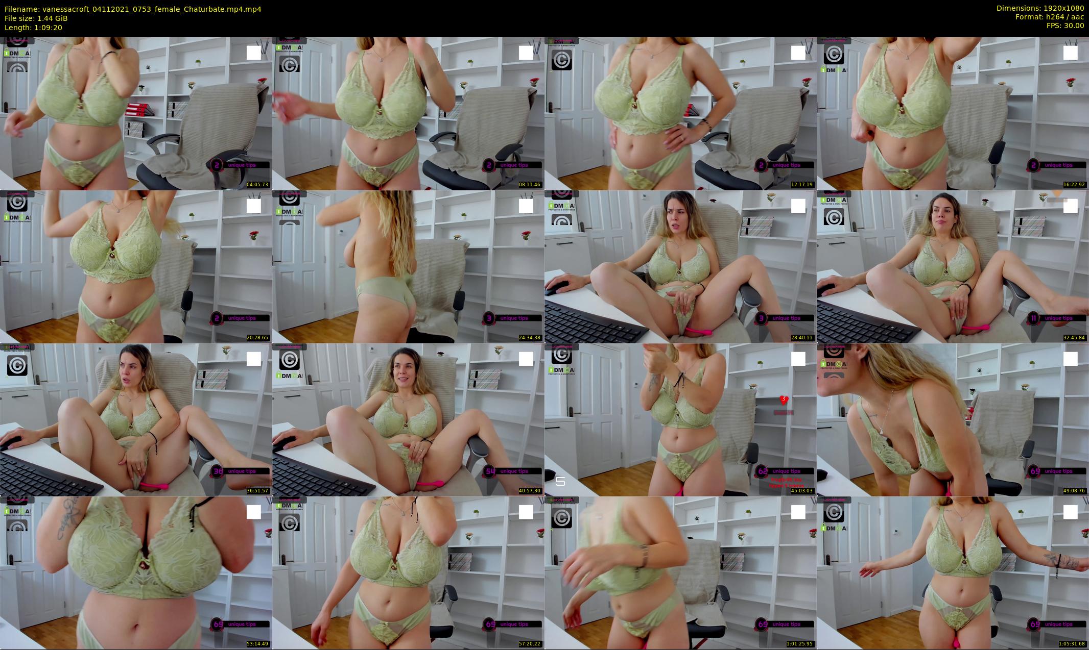 vanessacroft — 70 minute Chaturbate female cam show recording, 1080p, Nov 4, 2021