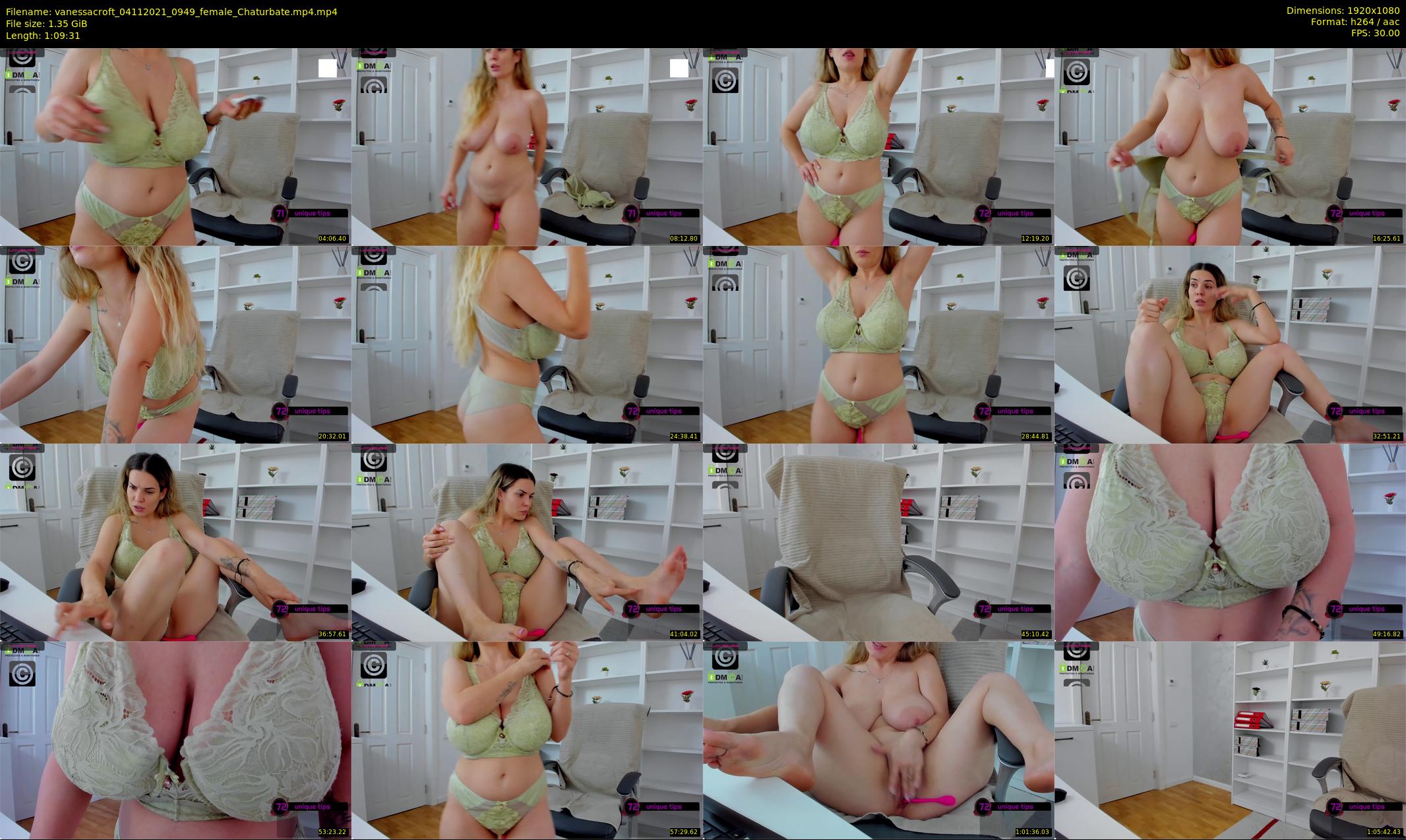 vanessacroft — 70 minute Chaturbate female cam show recording, 1080p, Nov 4, 2021