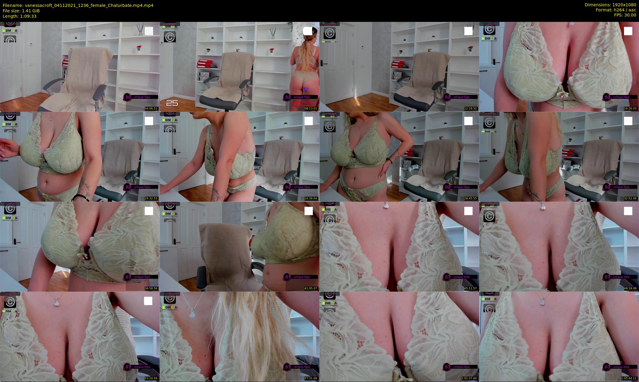vanessacroft — 70 minute Chaturbate female cam show recording, 1080p, Nov 4, 2021