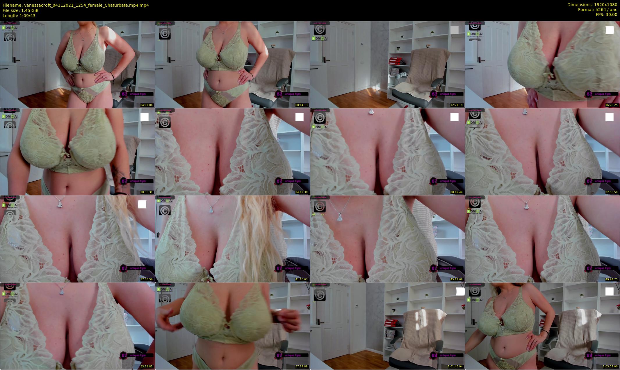 vanessacroft — 70 minute Chaturbate female cam show recording, 1080p, Nov 4, 2021