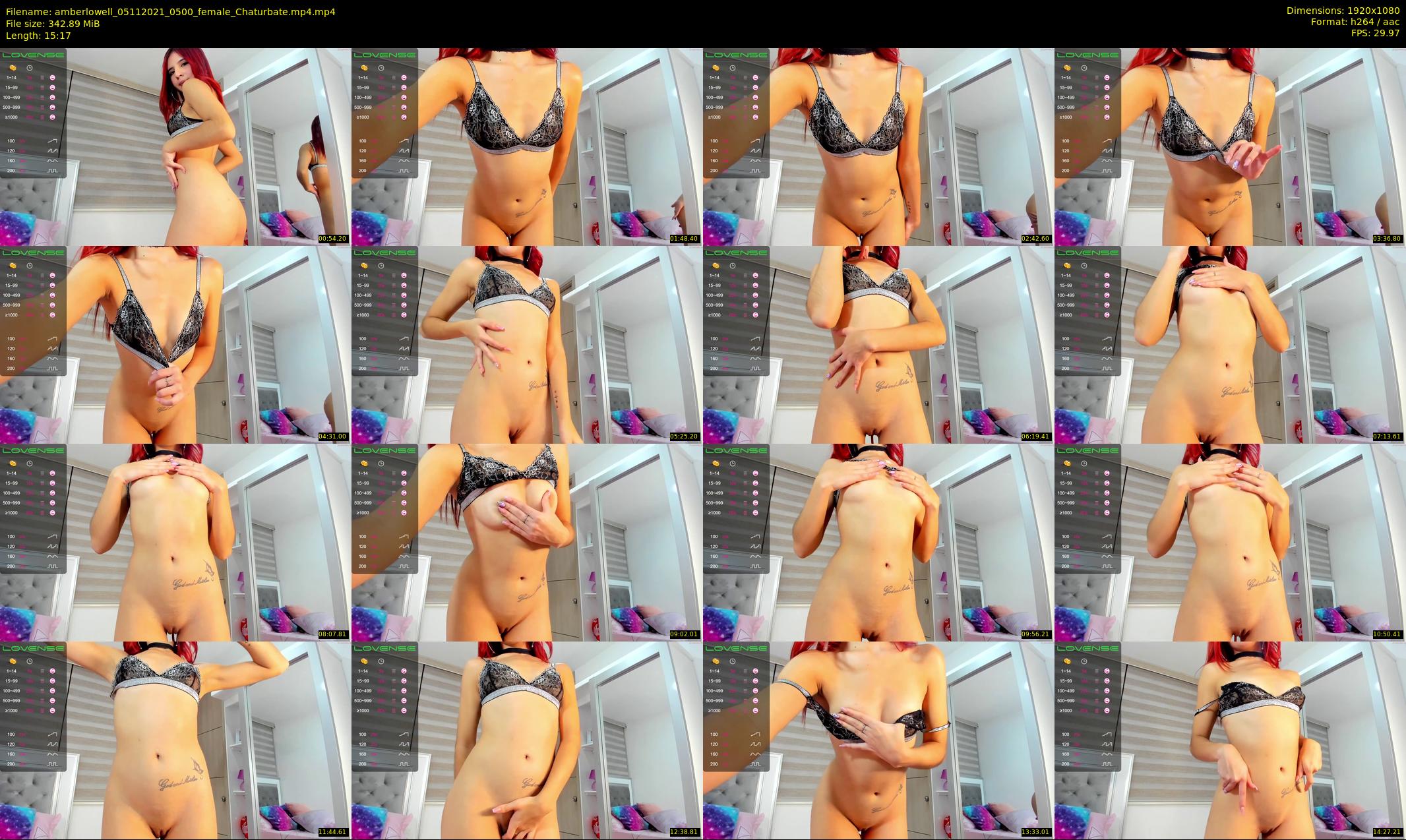 amberlowell — 16 minute Chaturbate female cam show recording, 1080p, Nov 5, 2021