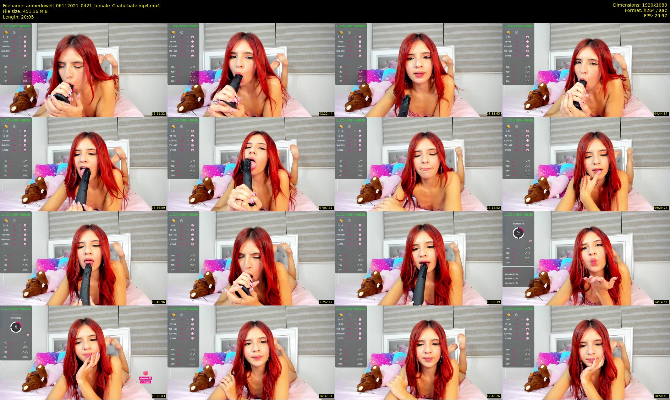 amberlowell — 21 minute Chaturbate female cam show recording, 1080p, Nov 6, 2021