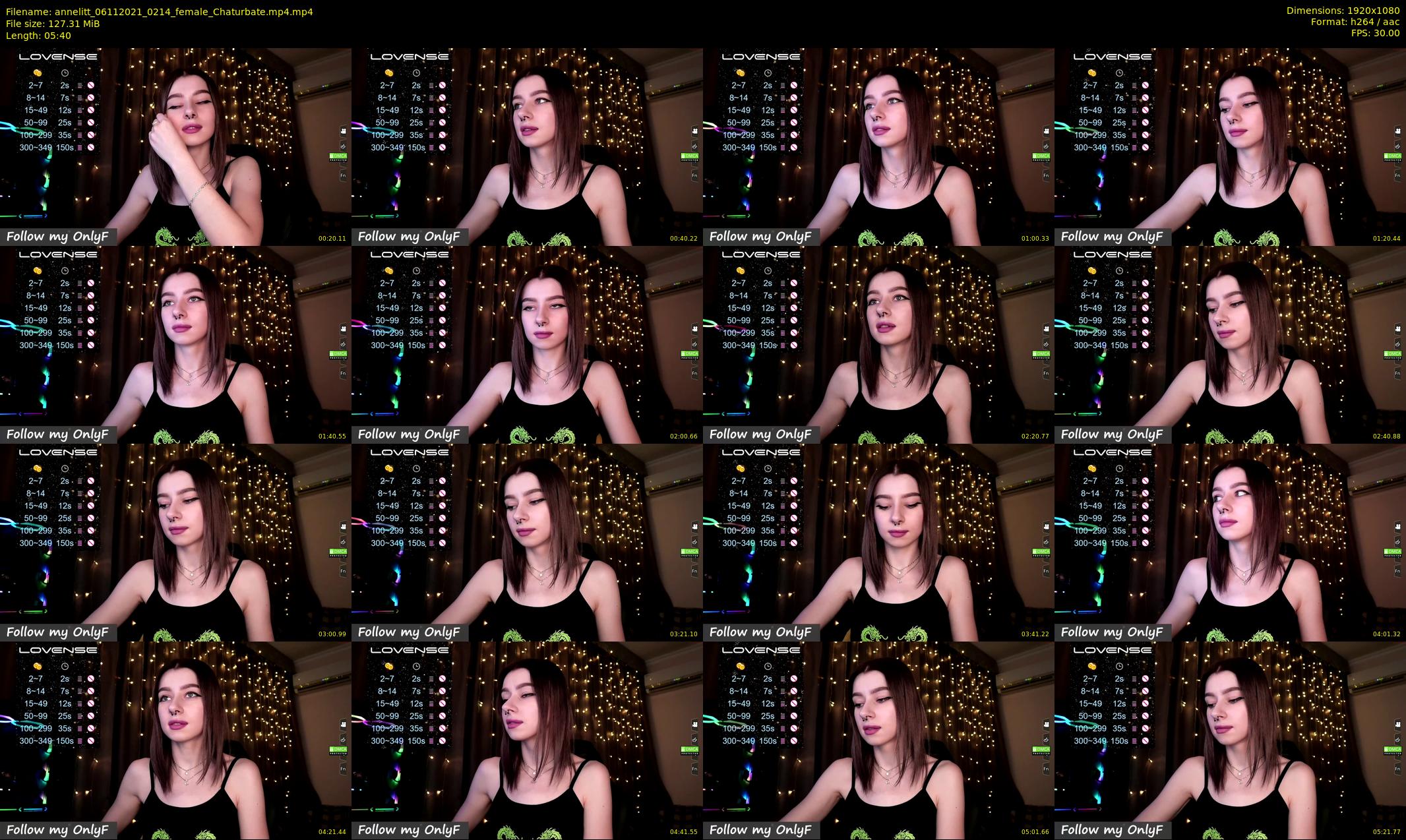 annelitt — 6 minute Chaturbate female cam show recording, 1080p, Nov 6, 2021