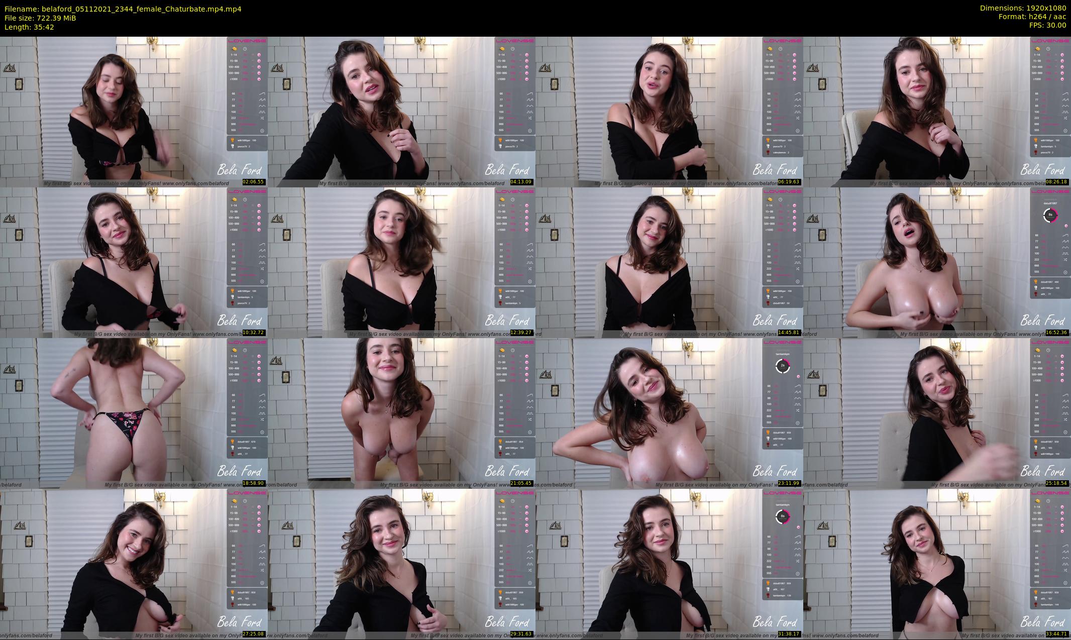 belaford — 36 minute Chaturbate female cam show recording, 1080p, Nov 5, 2021