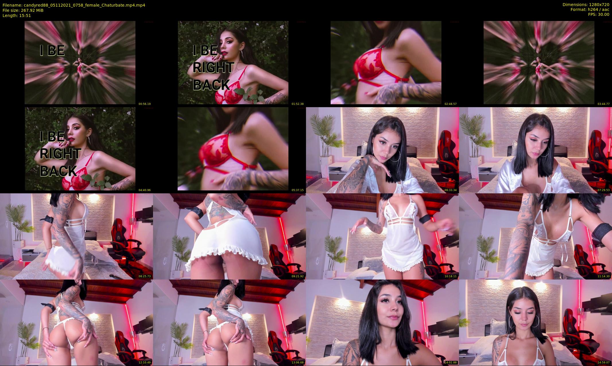 candyred88 — 16 minute Chaturbate female cam show recording, 720p, Nov 5, 2021