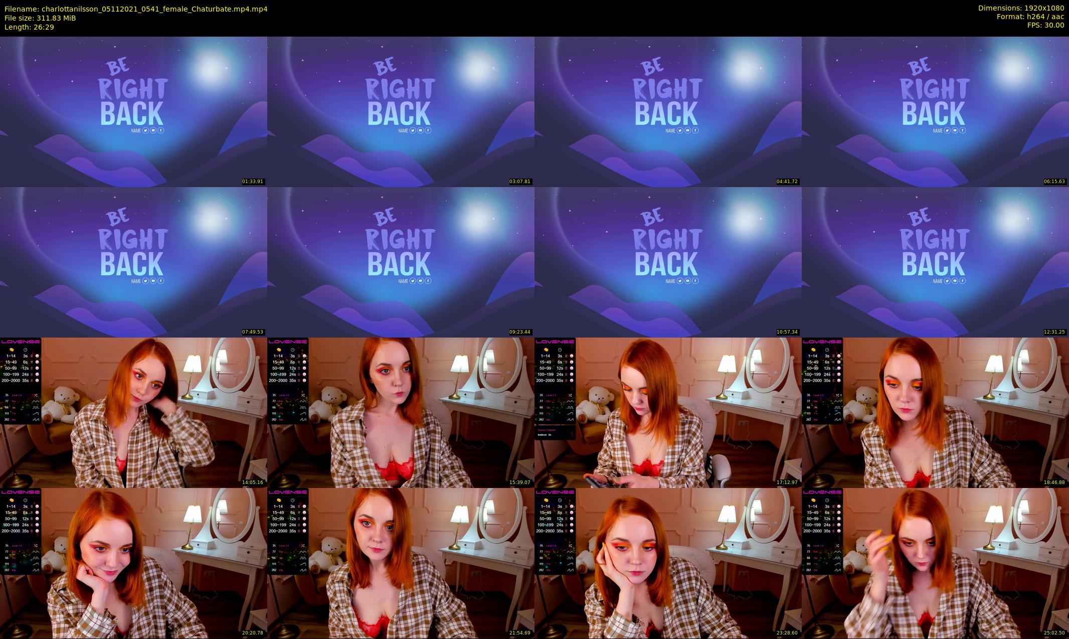 charlottanilsson — 27 minute Chaturbate female cam show recording, 1080p, Nov 5, 2021