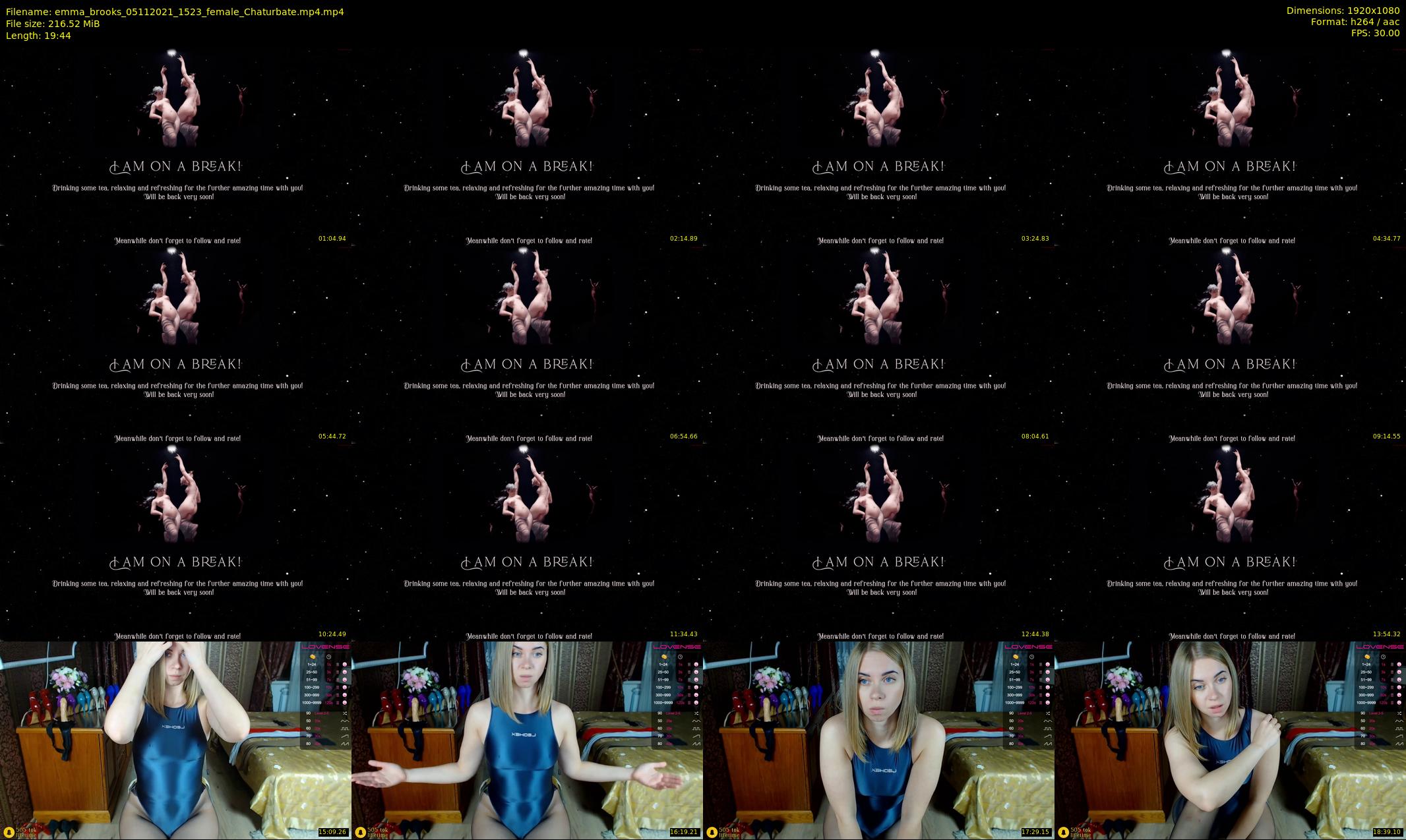emma_brooks — 20 minute Chaturbate female cam show recording, 1080p, Nov 5, 2021